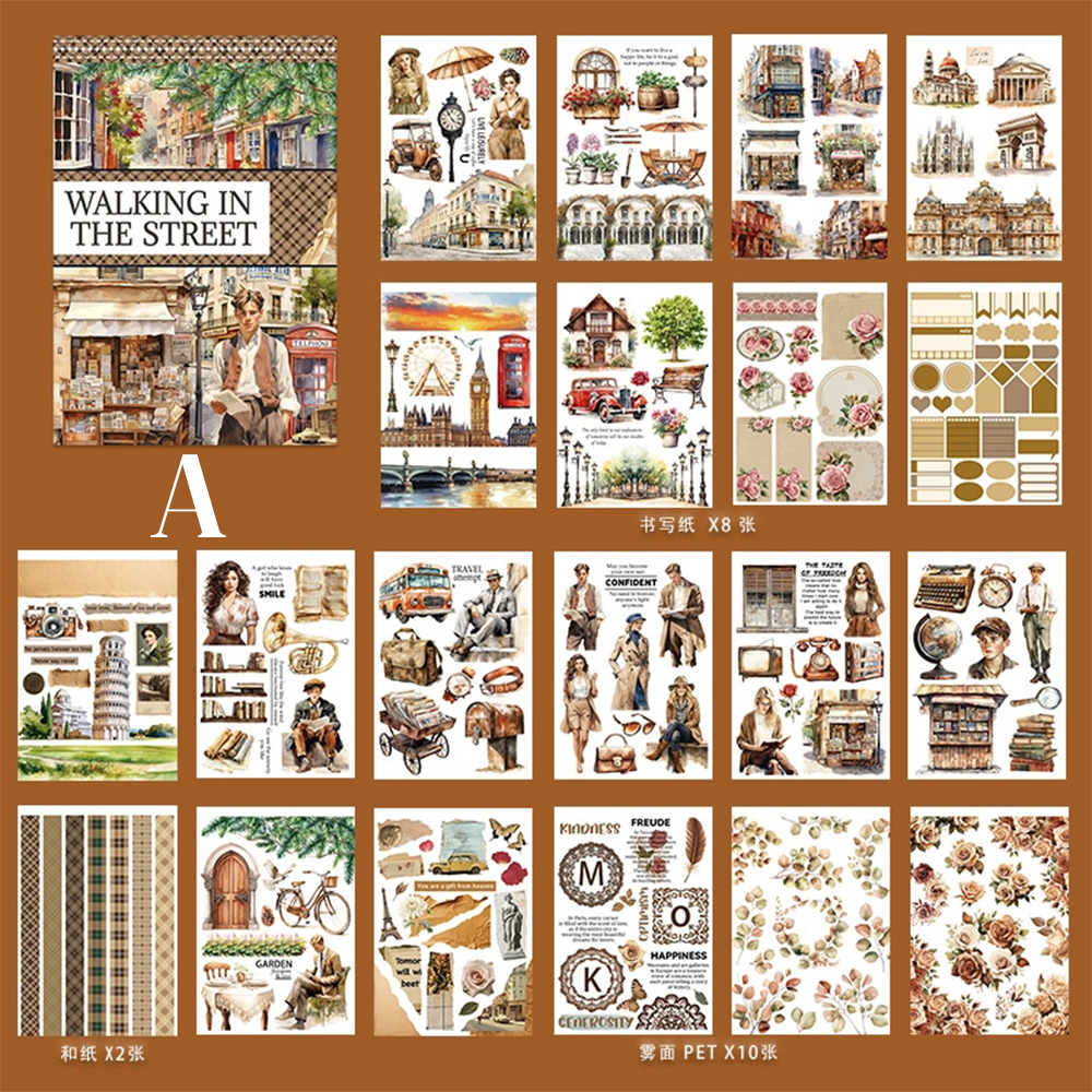 Vintage Sticker Book Vol.16