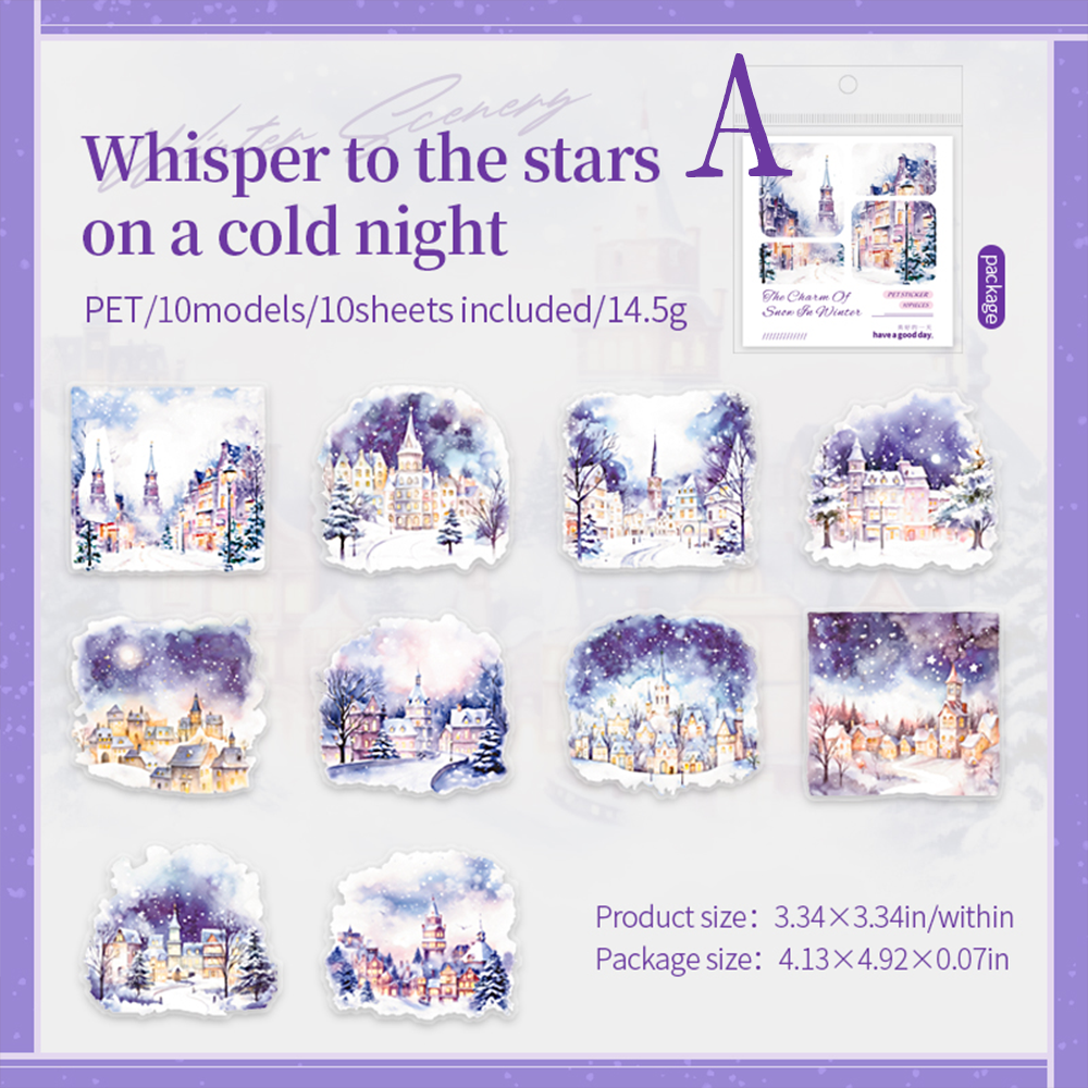 Winter landscape PET Sticker