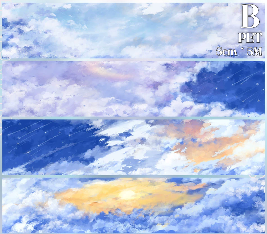 【ZERO】About Night Landscaping Tape(34 Styles)(Whole Roll Tape)