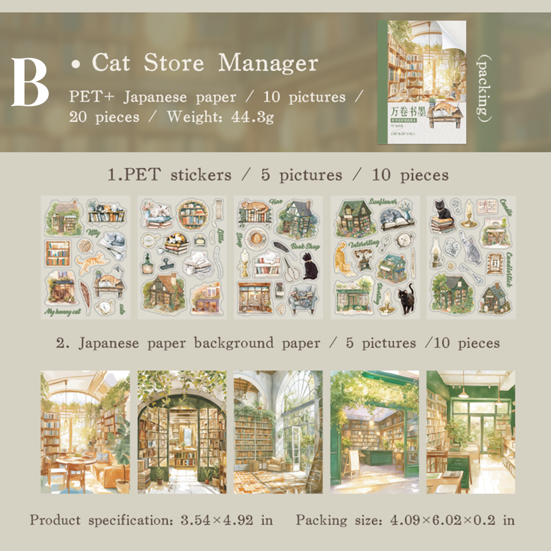 Ten thousand volumes of ink Sticker Books