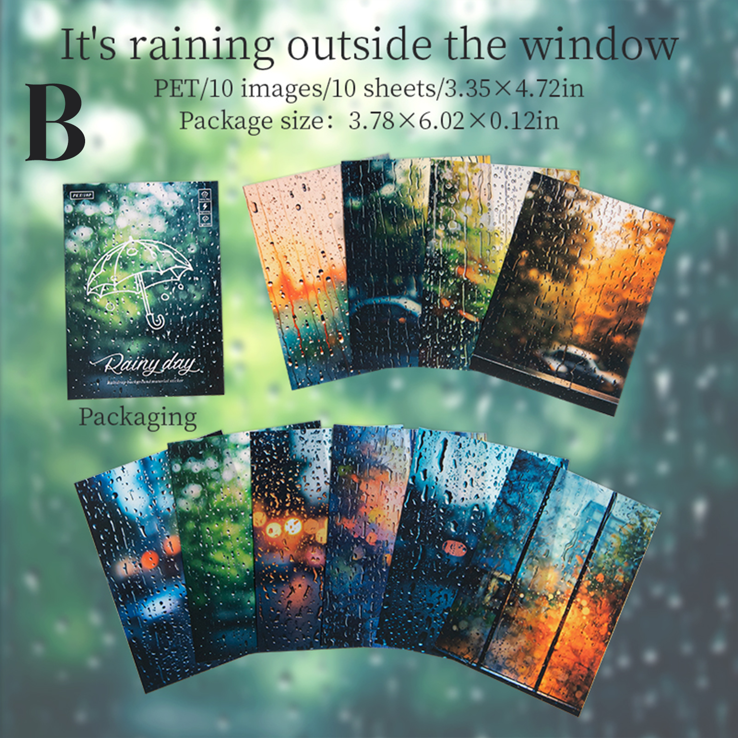 Rainy Day PET Sticker