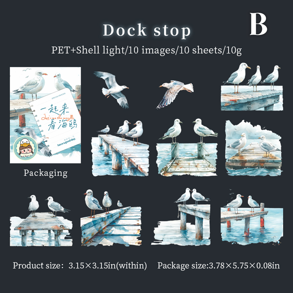 Let's See the Seagulls PET Sticker