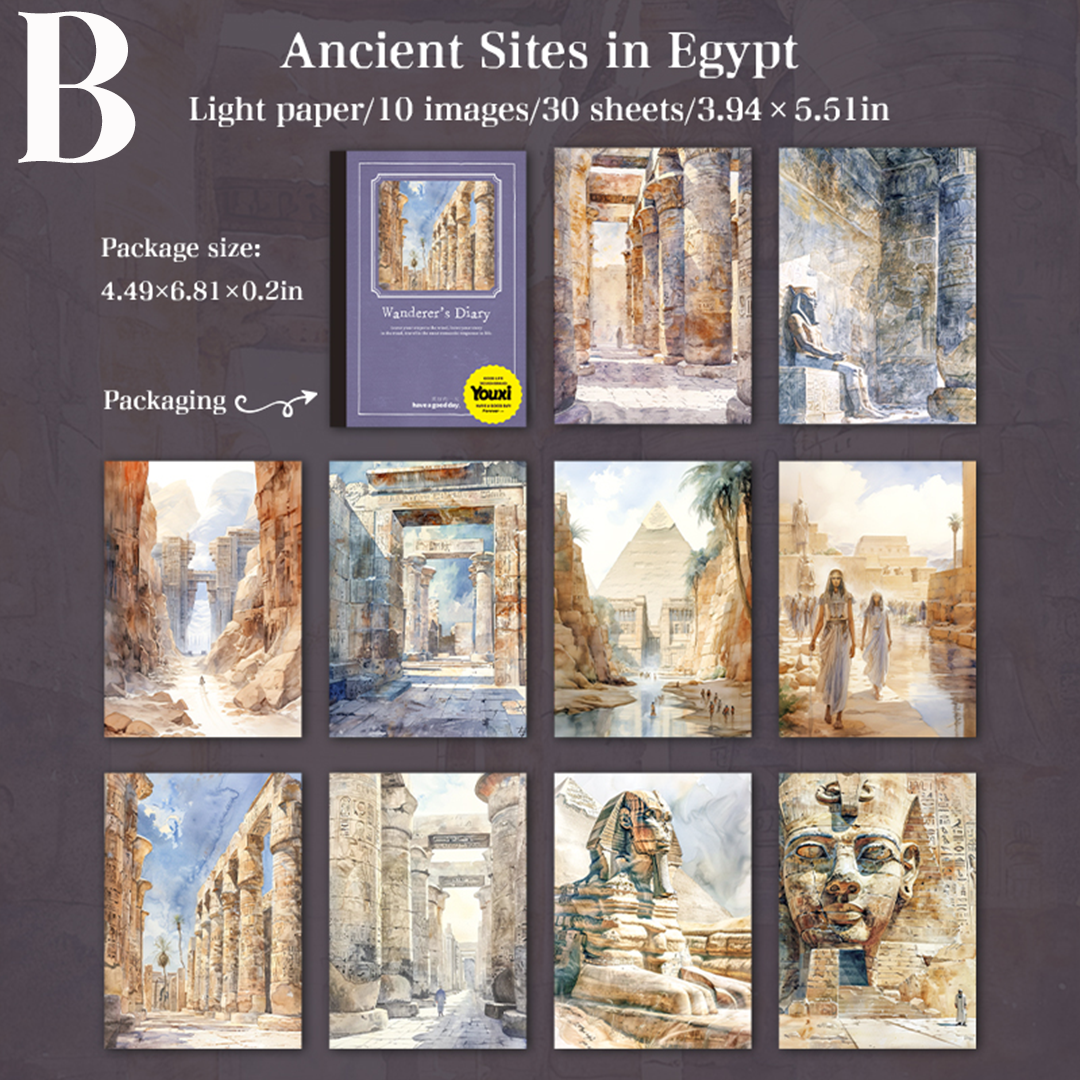 Wanderer's Diary Scrapbooking Paper