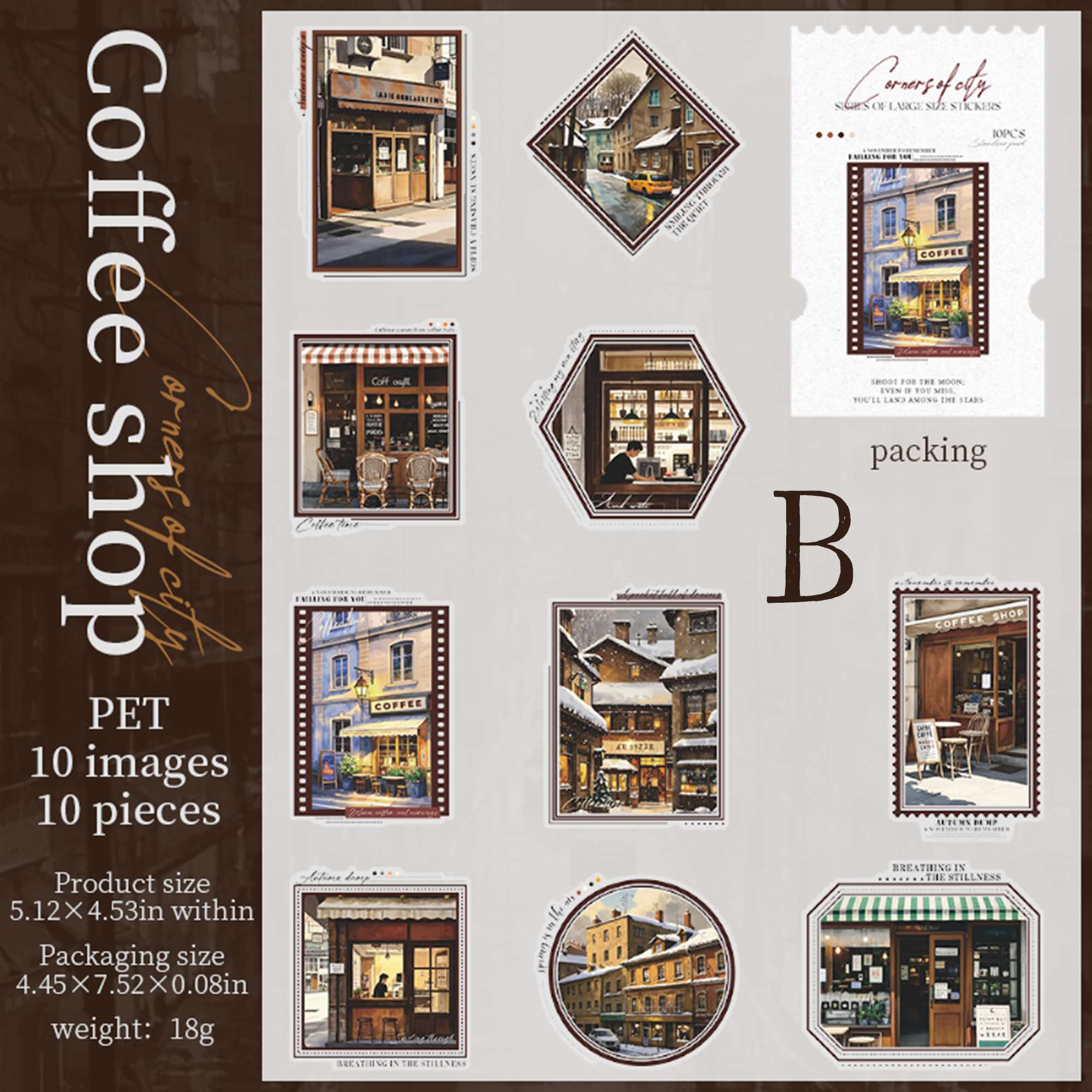 Corner of the City PET Sticker