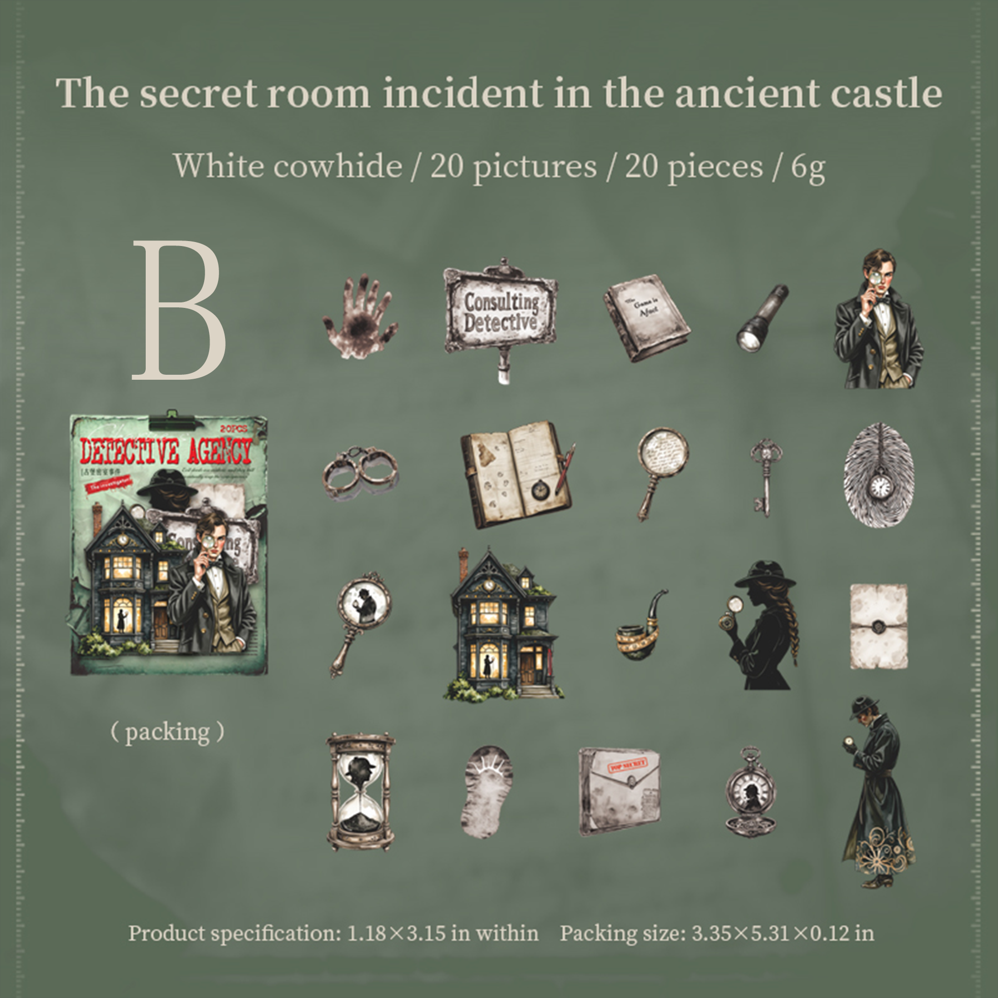 Charlie Detective Agency Sticker