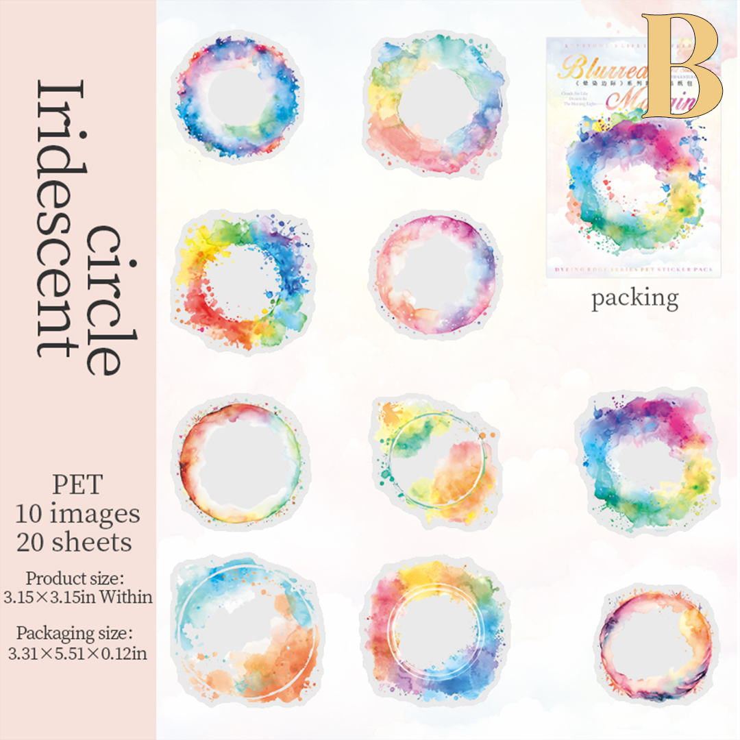 Blurring Margin PET Sticker