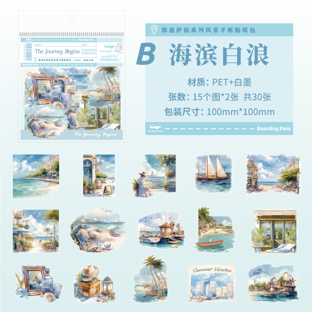 The beginning of the journey PET Sticker