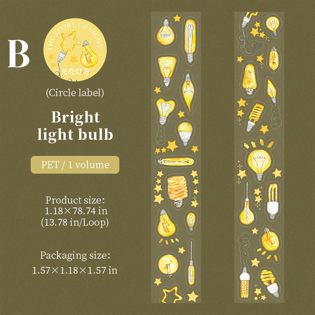 The Story of Light Pre-cut PET Tape