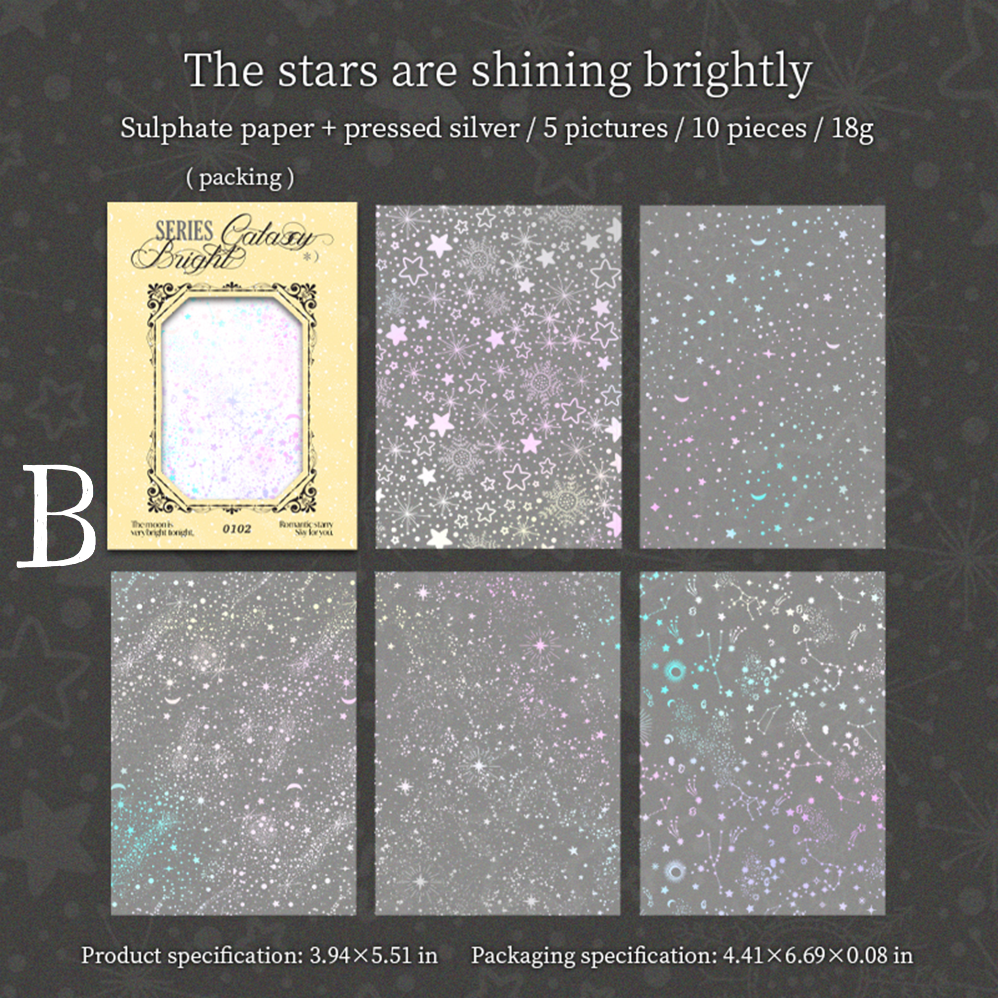 Galaxy Bright Sulphate Paper