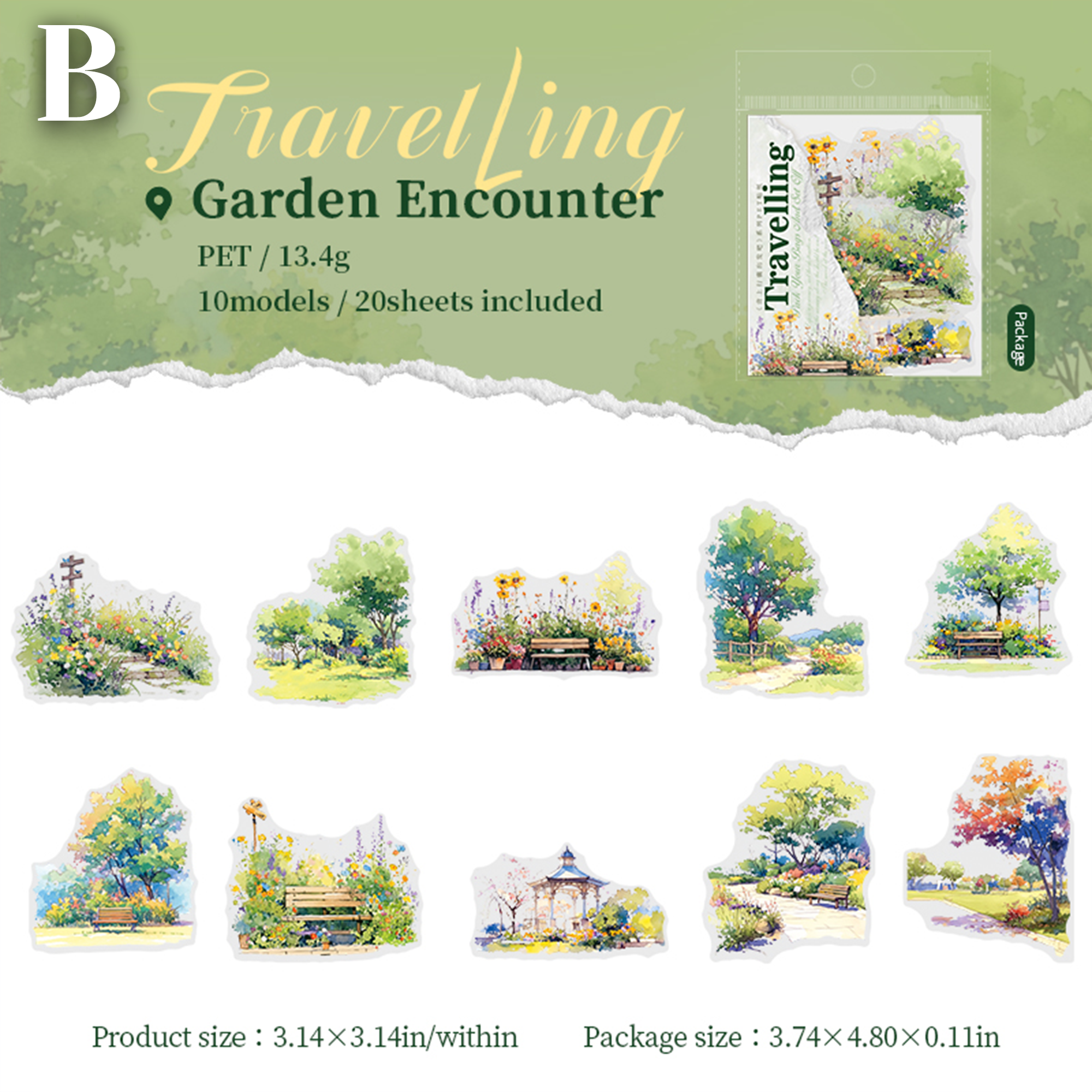 Pack Your Bags and Set Off PET Sticker