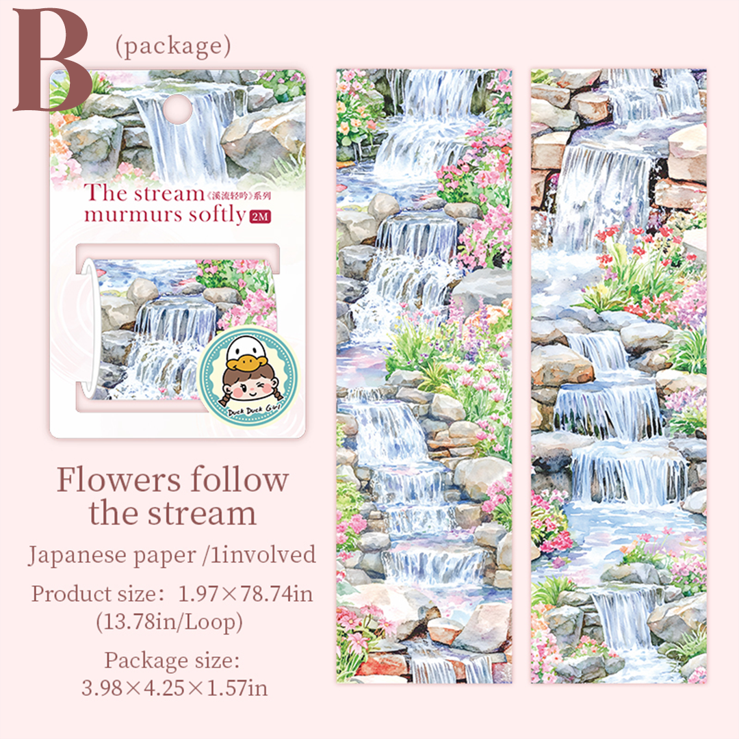 The Stream Whispers Softly Washi Tape