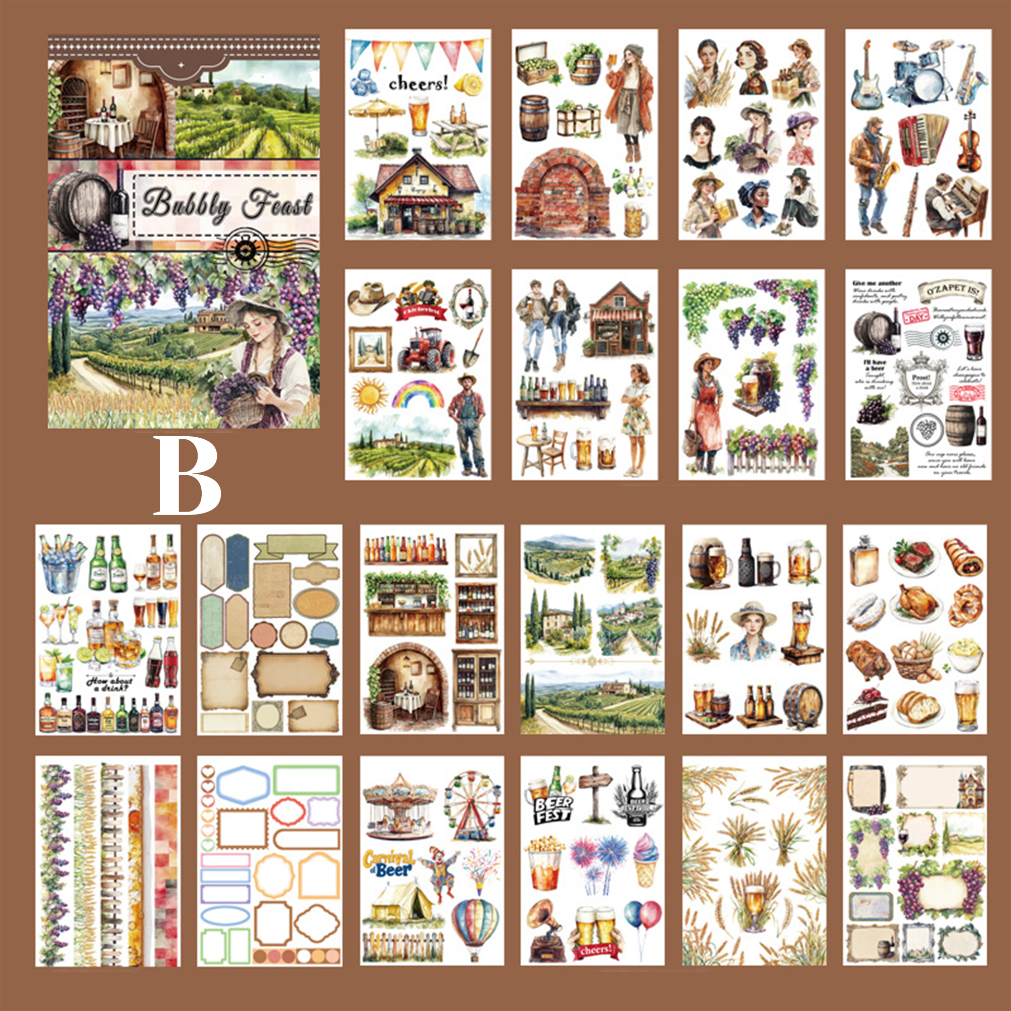 Vintage Sticker Book Vol.20