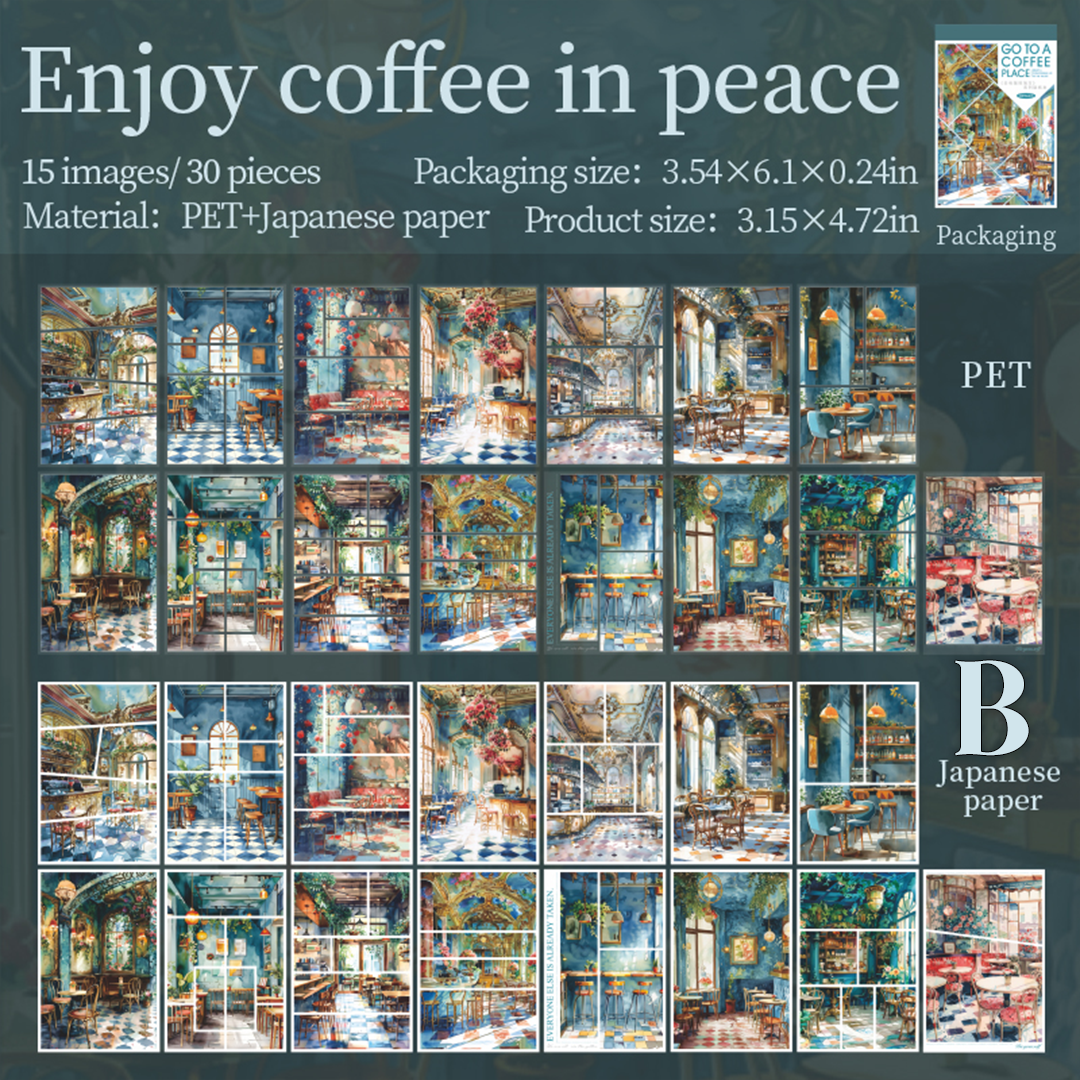Go To a Coffee Place Sticker Book