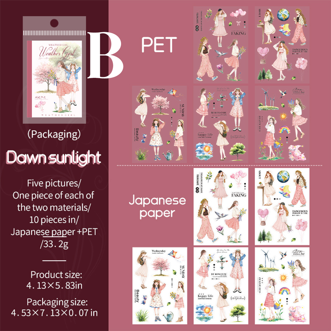 Weather Girl Sticker Books