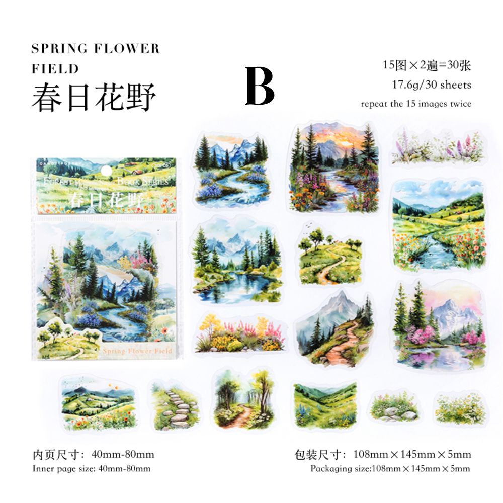 Forest and Forest Natural Series PET Sticker