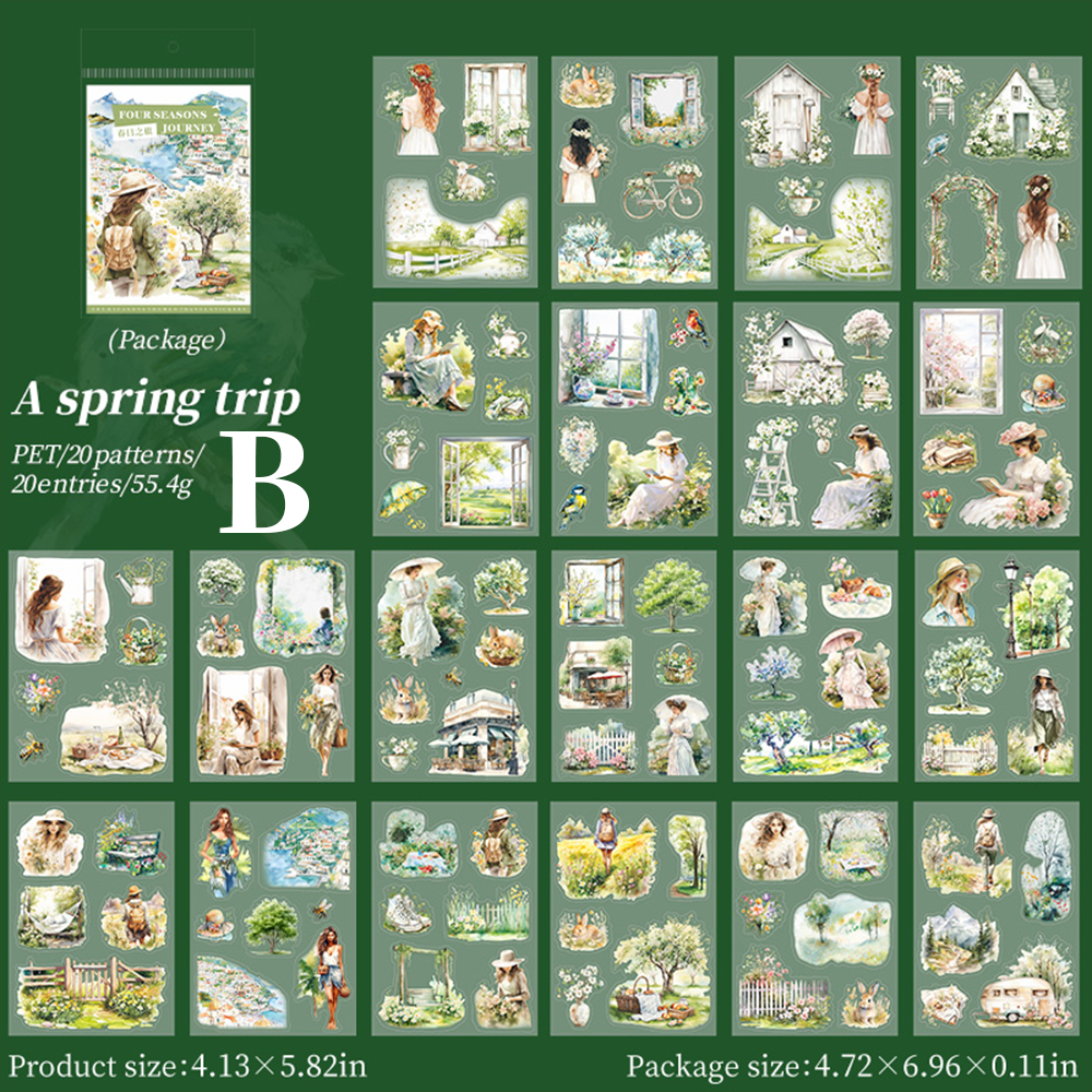 Four Seasons Travel Pre-cut Sticker Book