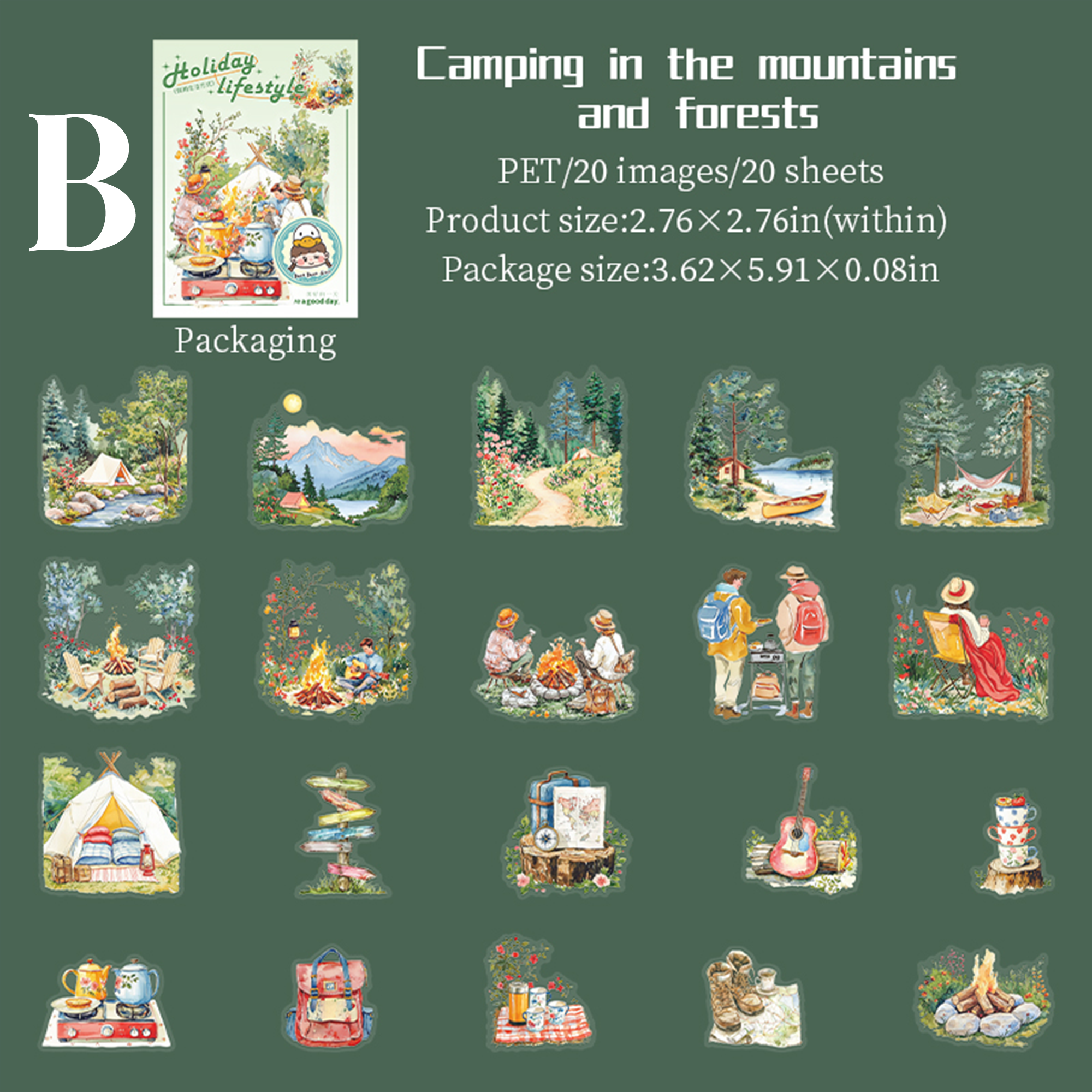 Holiday Lifestyle PET Sticker