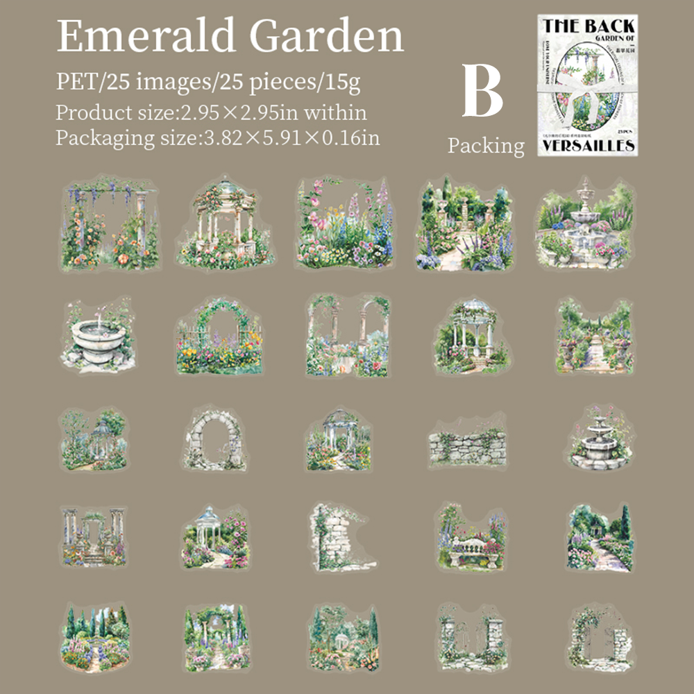 The Back Garden of Versailles PET Sticker