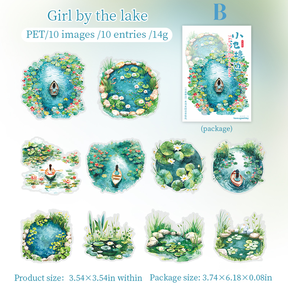 Beside The Small Pond PET Stickers