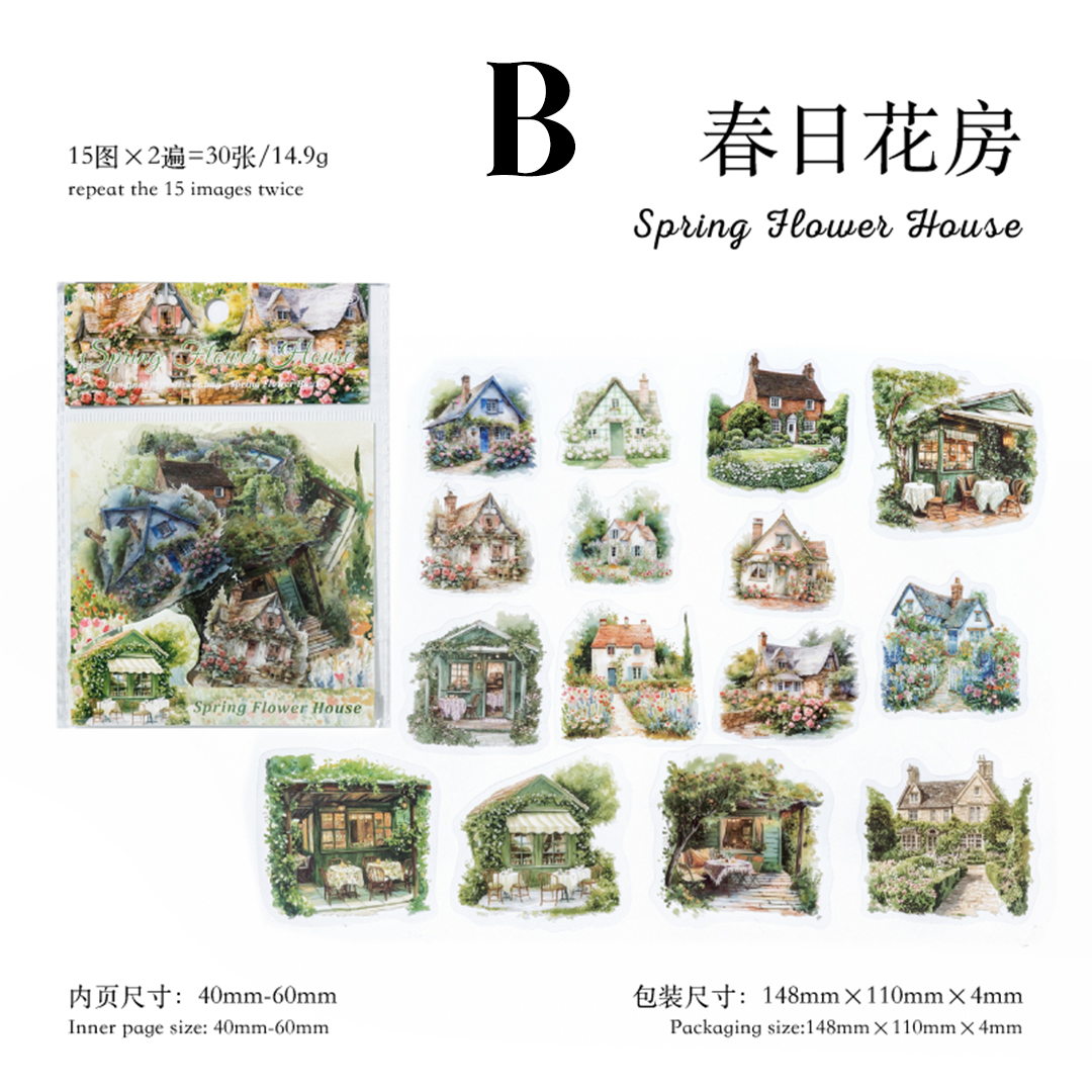 Forest Hut Nature Series PET Sticker