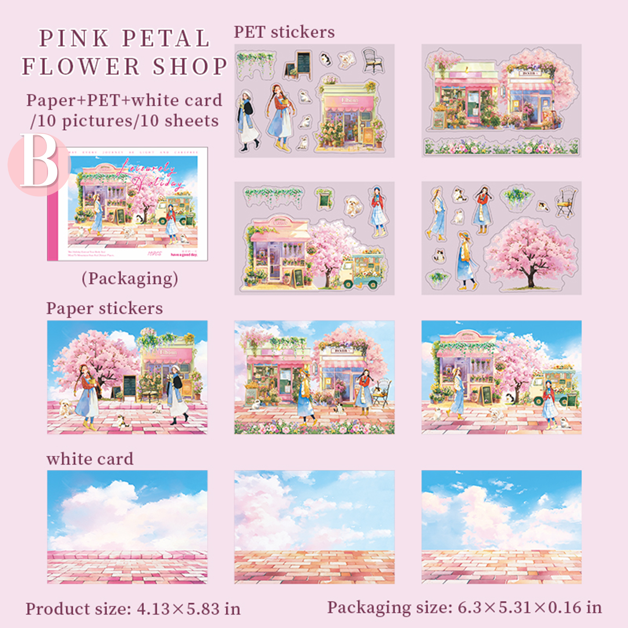 Leisurely Holidoy Landscaping Sticker Book