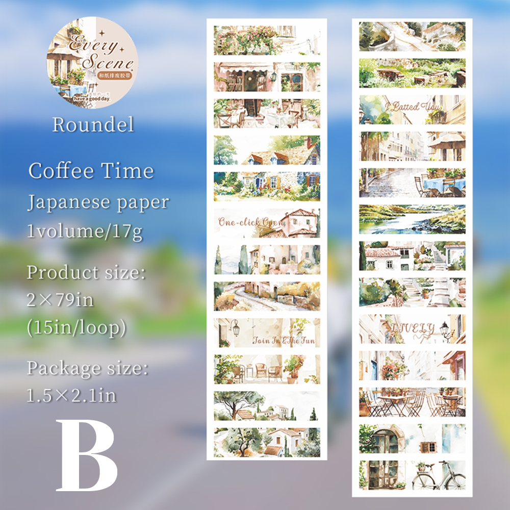 Every Scenery Pre-cut Washi Tape