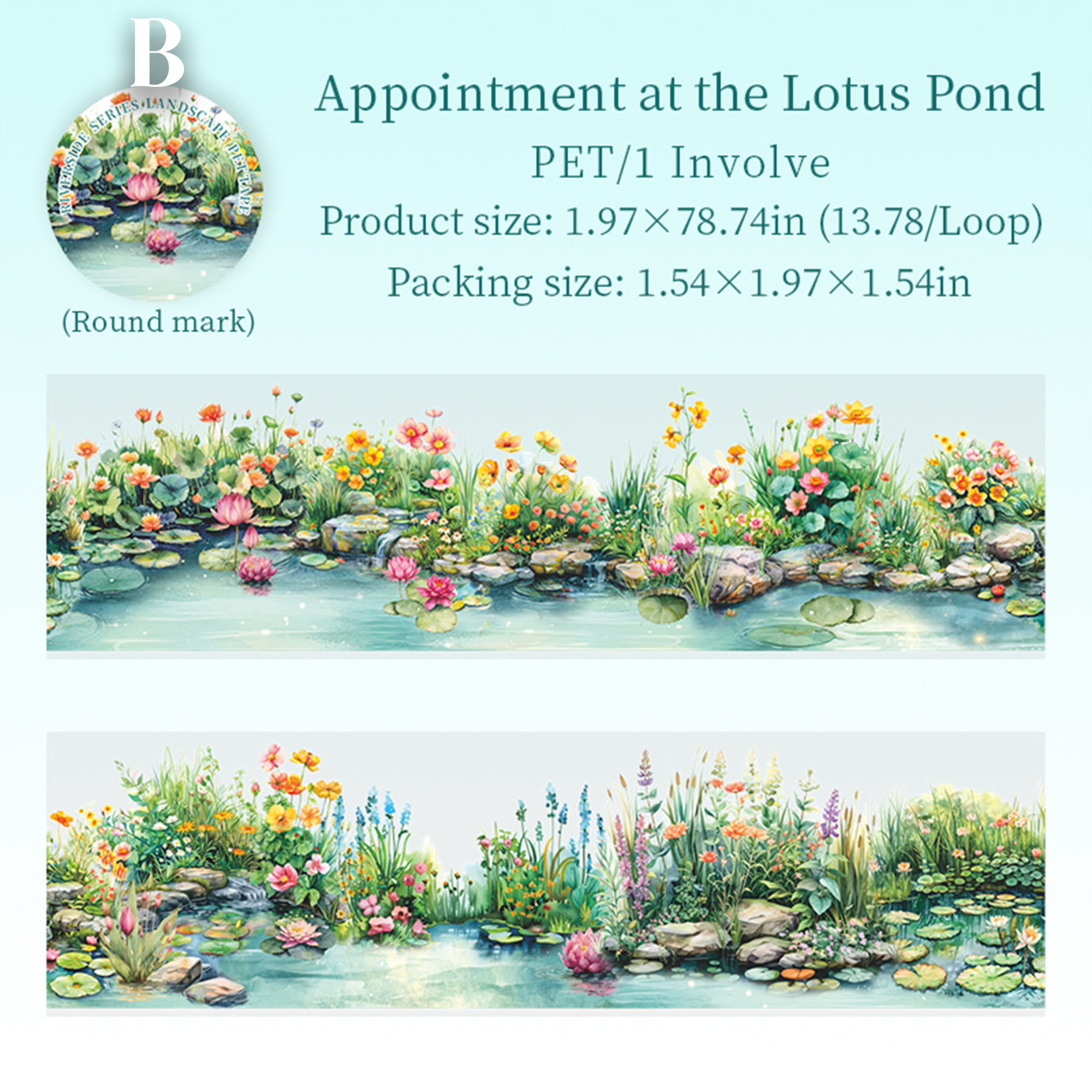 The banks of the Seine River PET Tape