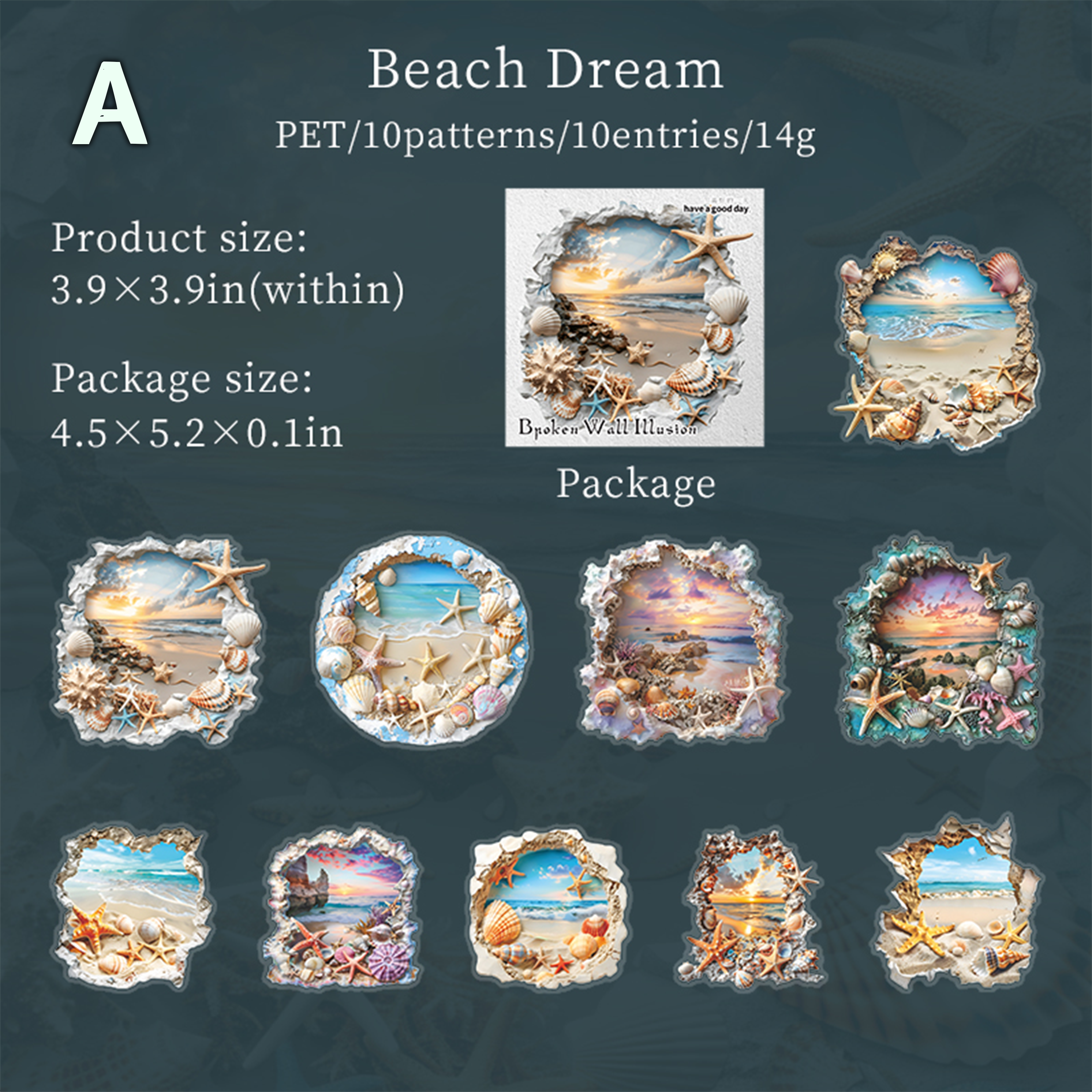 Broken Wall Fantasy PET Sticker