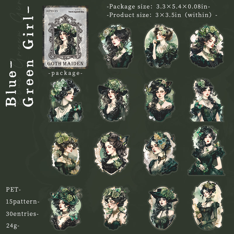 Goth Girl PET Sticker