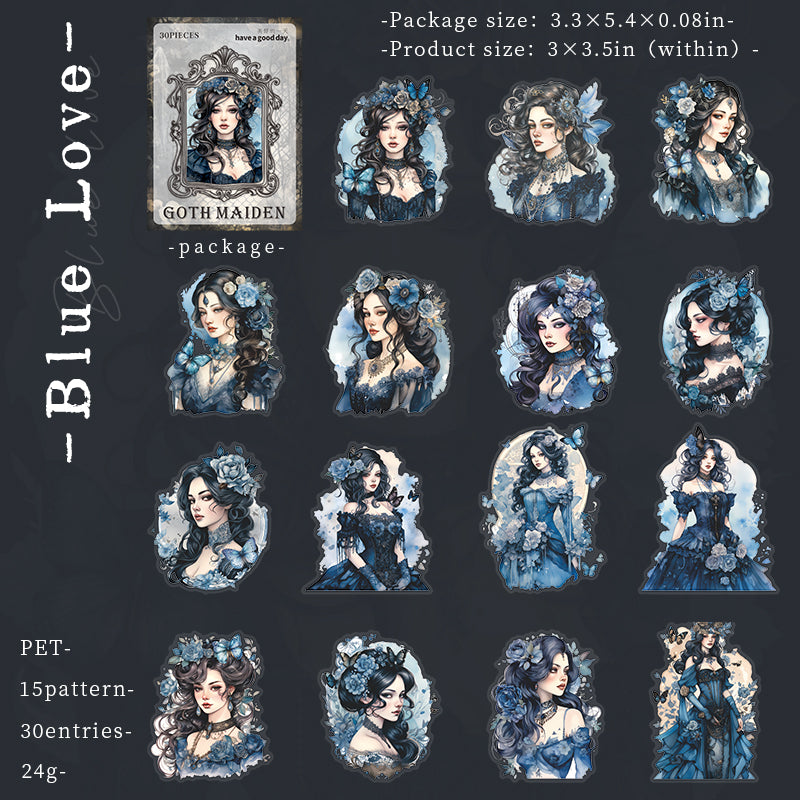 Goth Girl PET Sticker