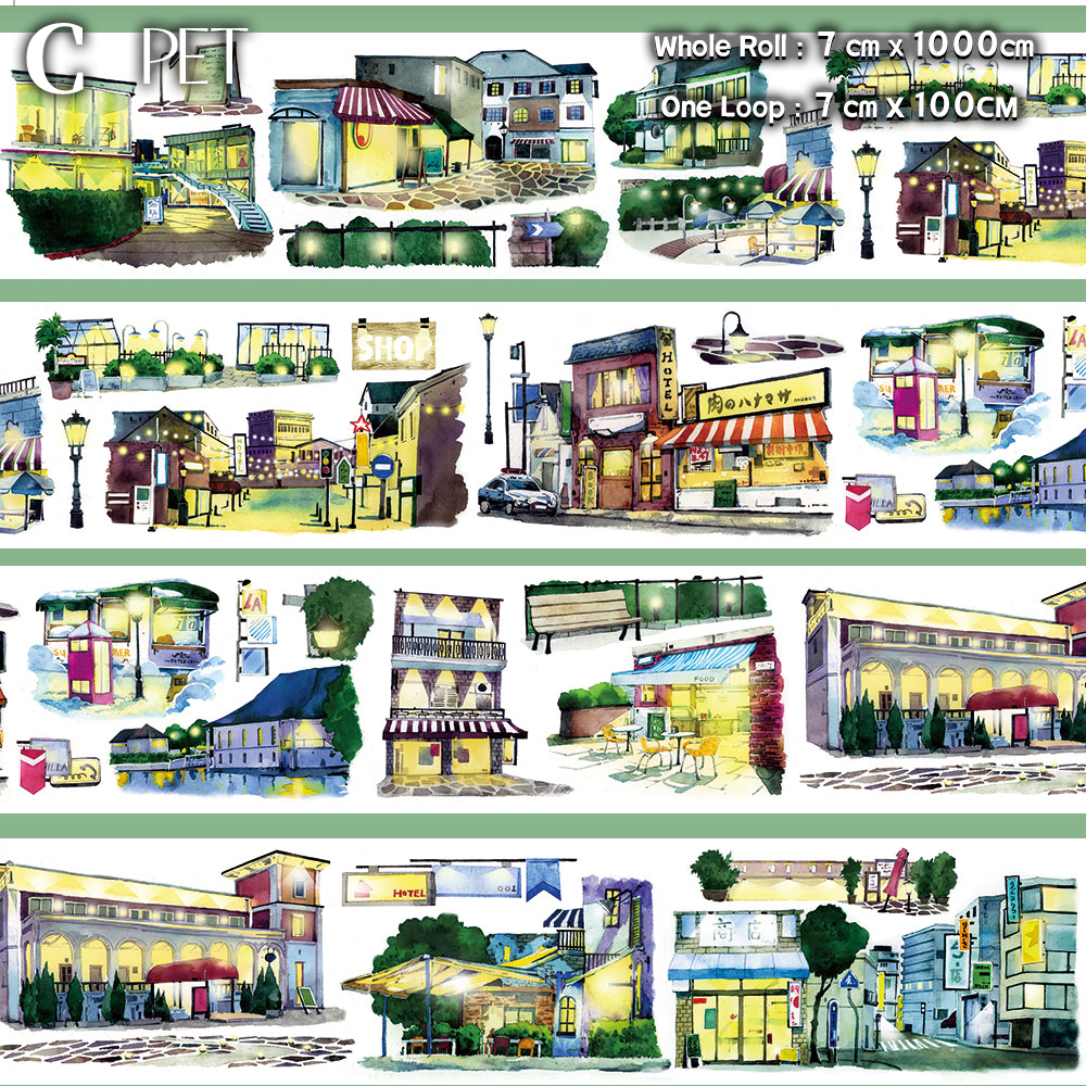 Rural City Landscape Tape(One Loop)