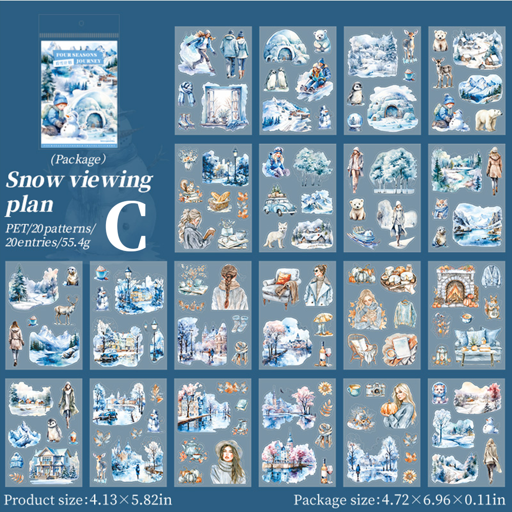 Four Seasons Travel Pre-cut Sticker Book