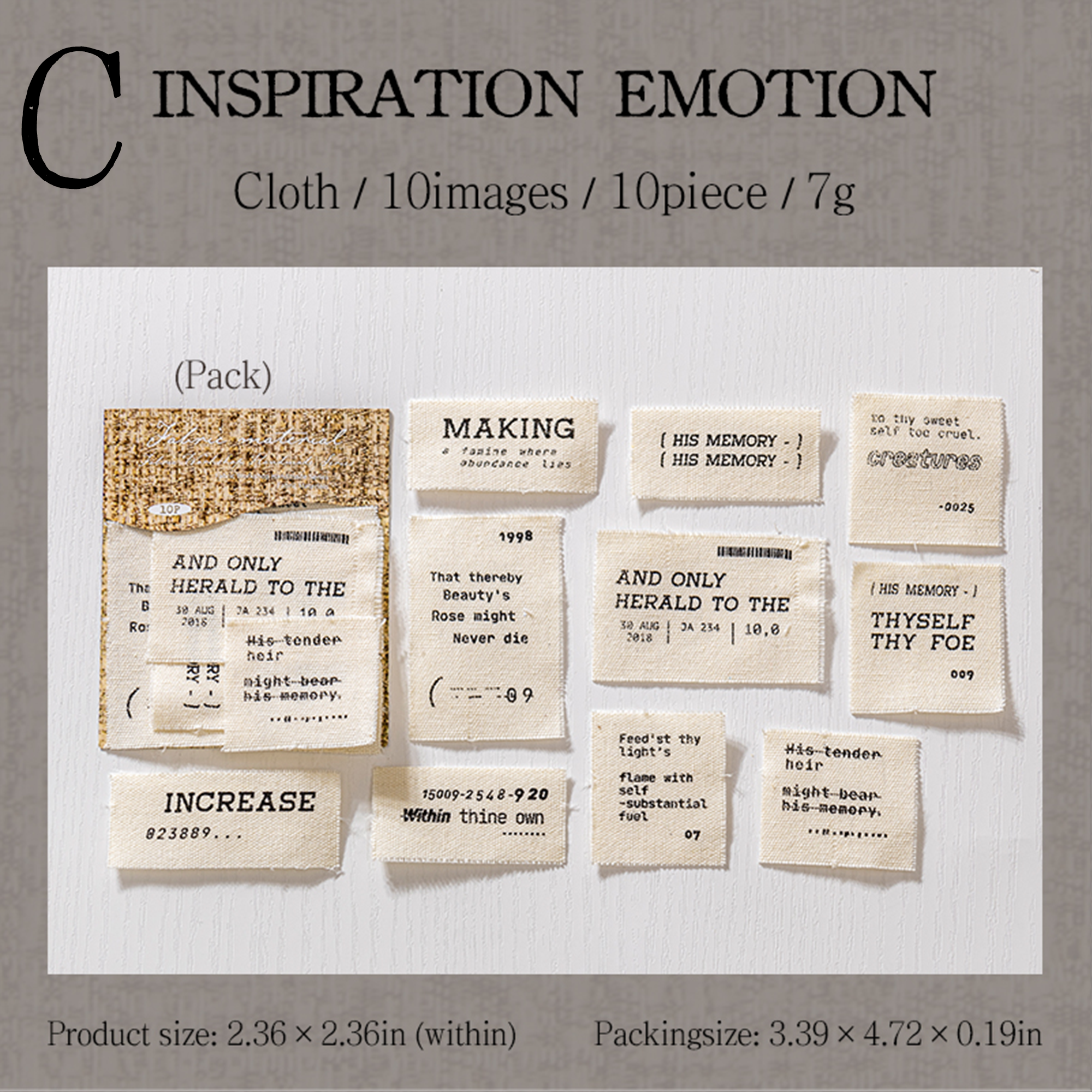 Cloth Workshop Scrapbooking Cloth