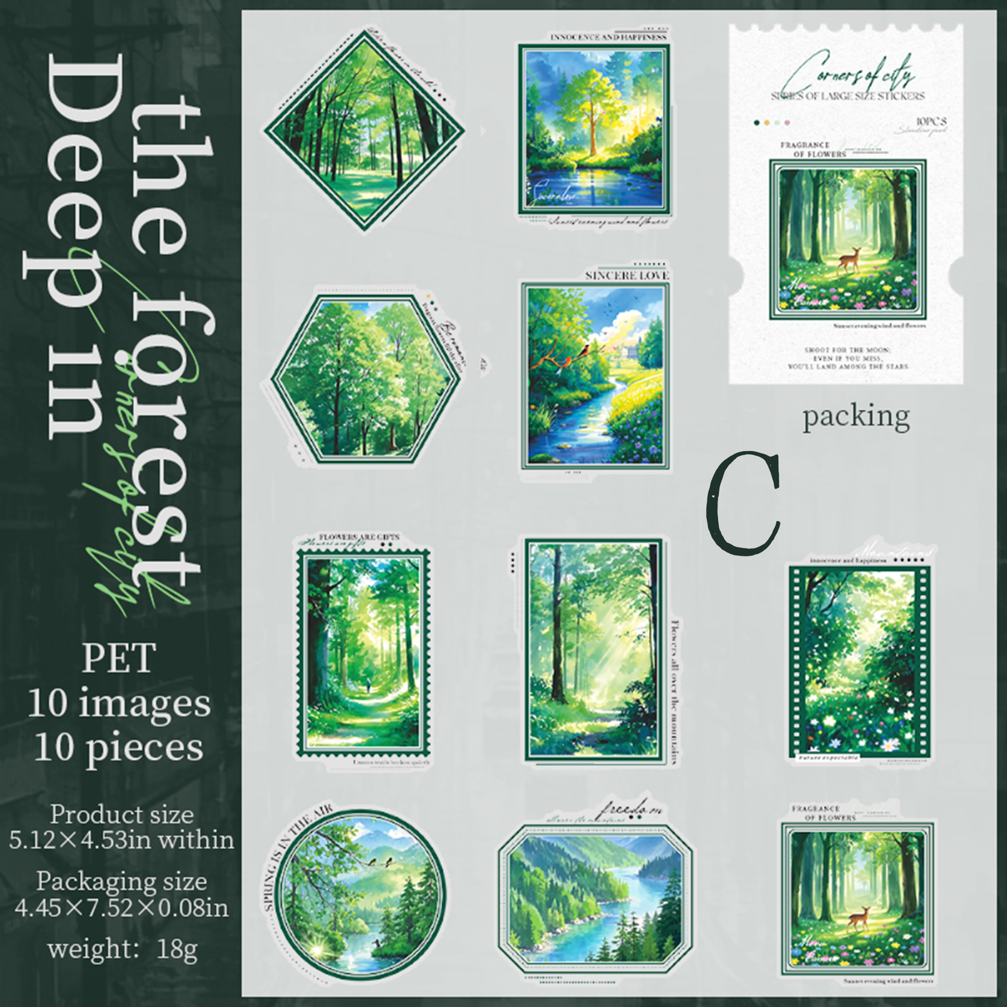 Corner of the City PET Sticker