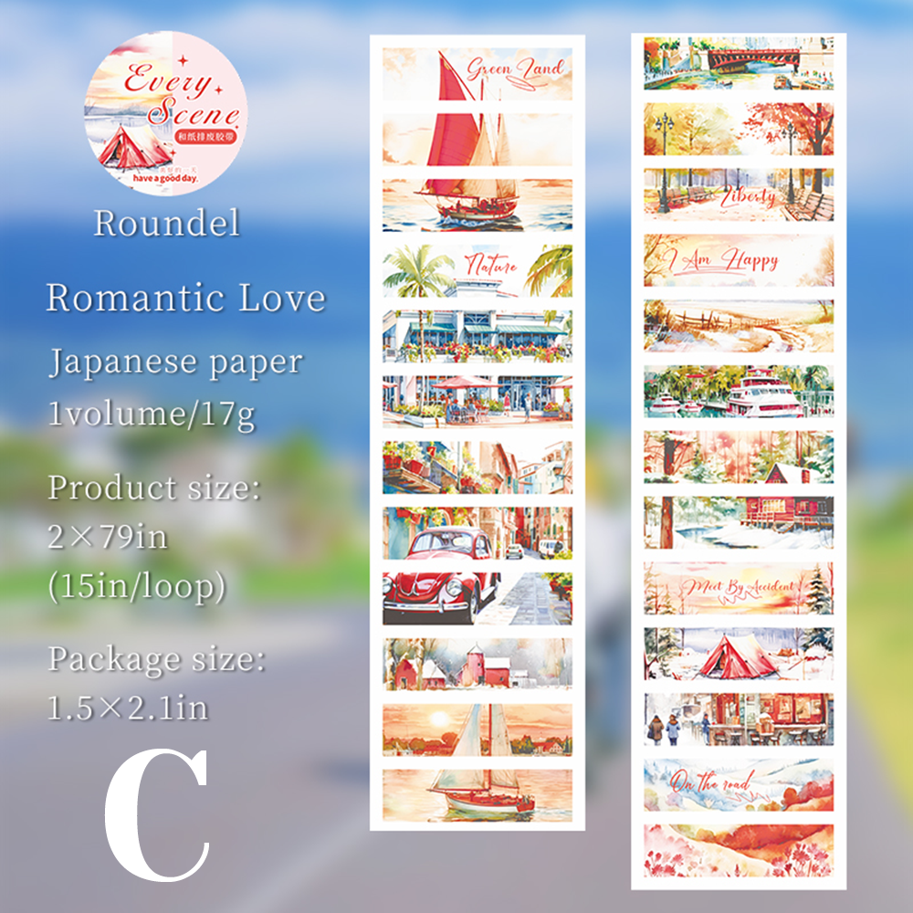 Every Scenery Pre-cut Washi Tape