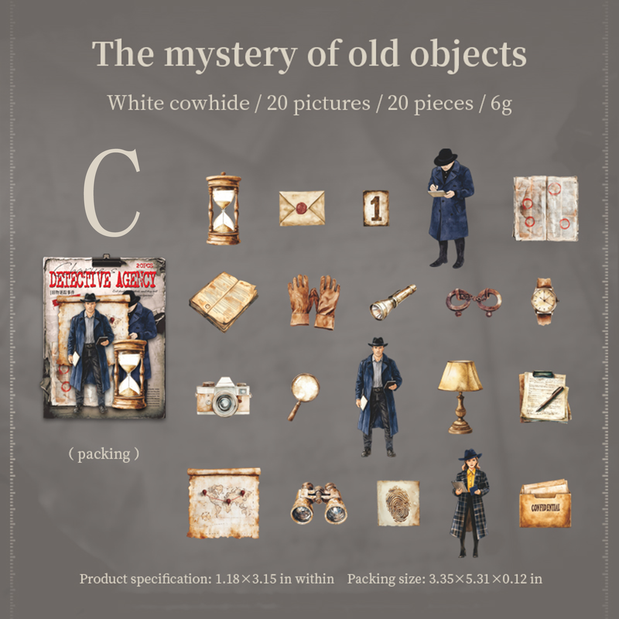 Charlie Detective Agency Sticker