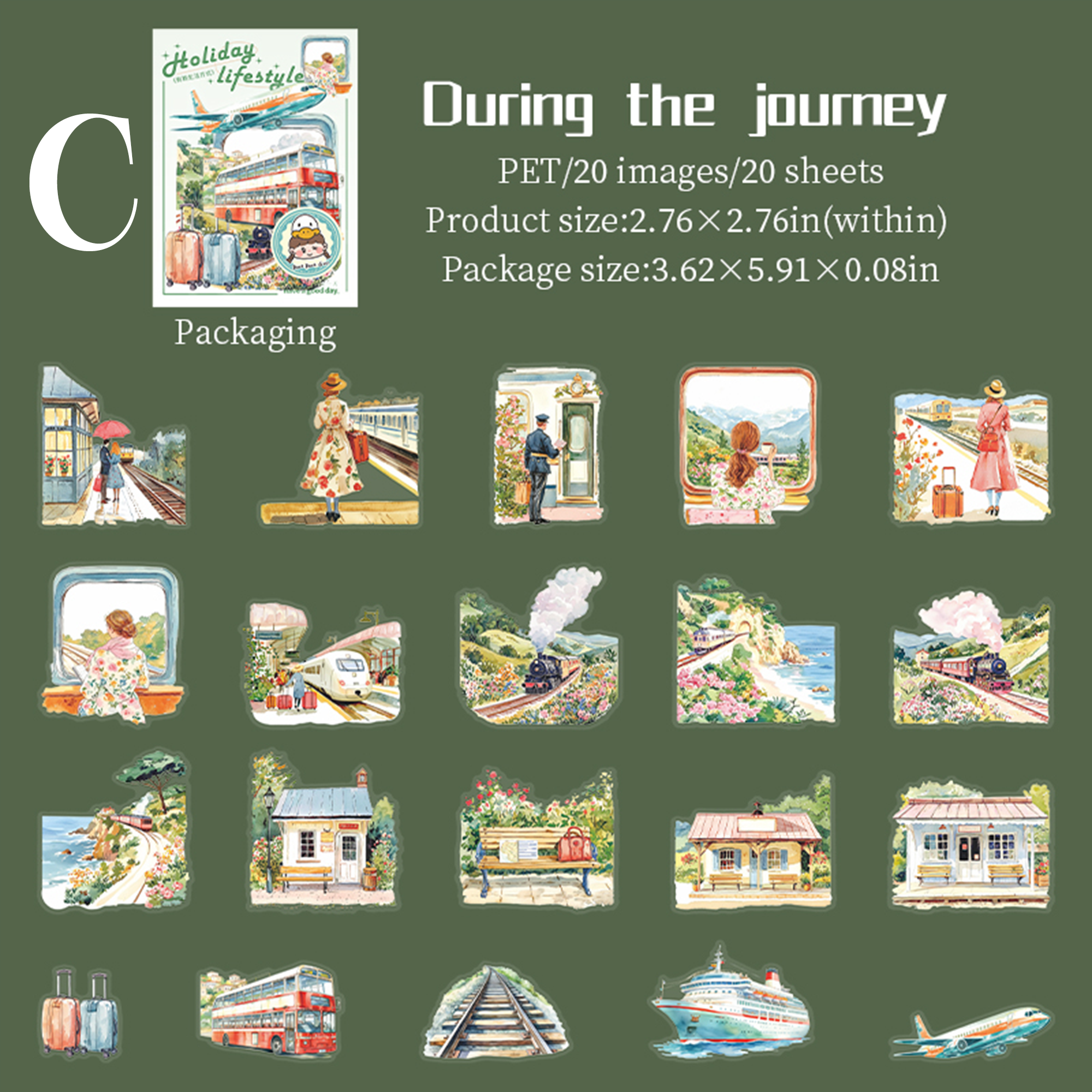 Holiday Lifestyle PET Sticker