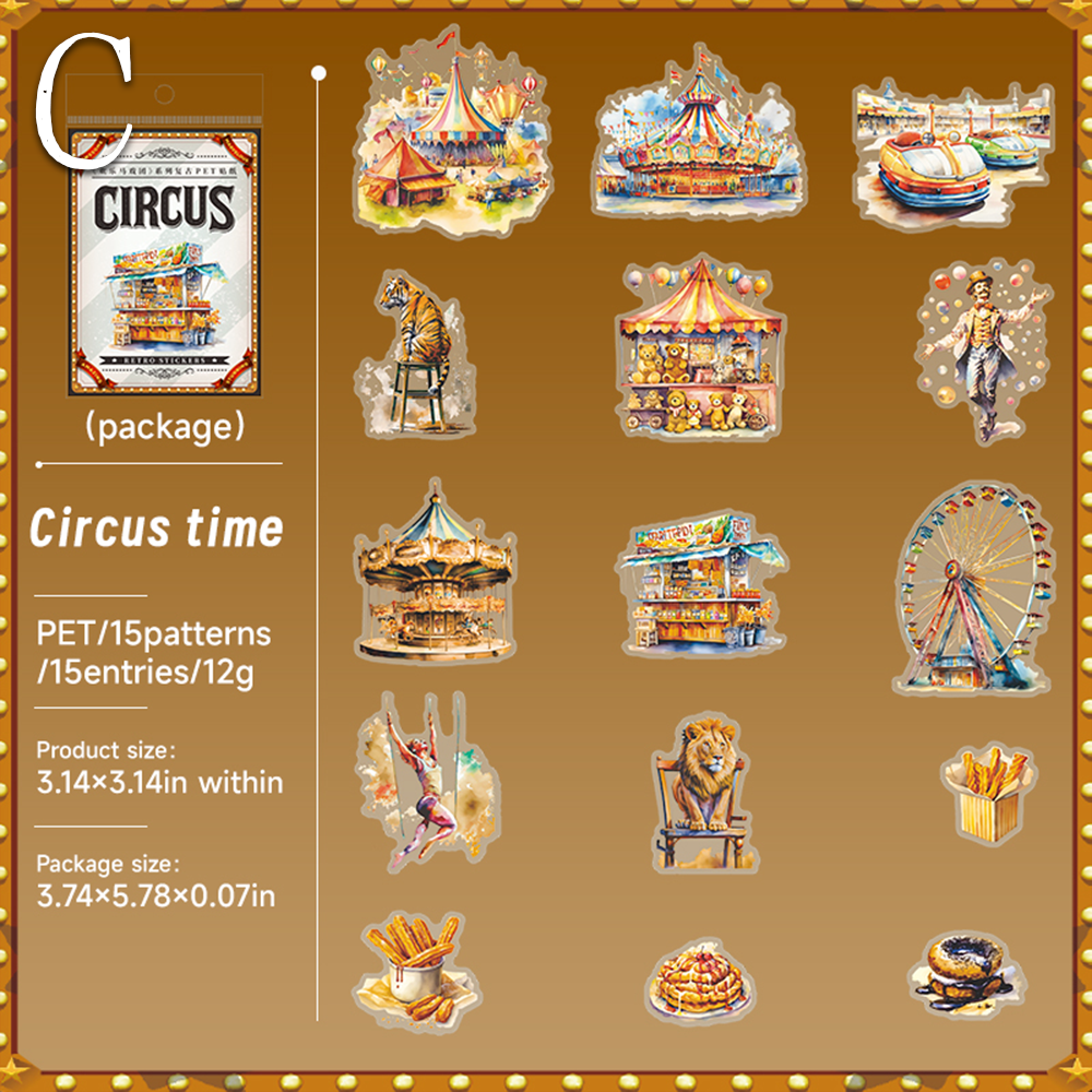 Happy Circus PET Sticker