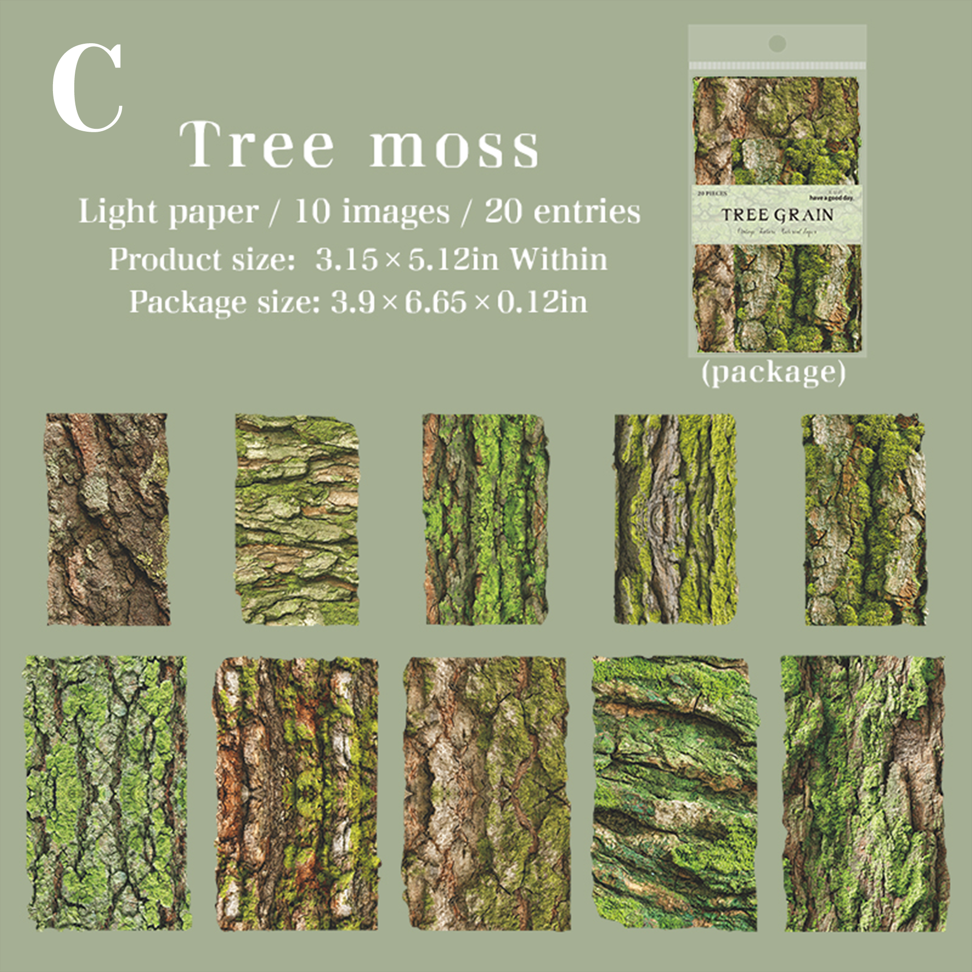 Tree Pattern Marks Scrapbooking Paper
