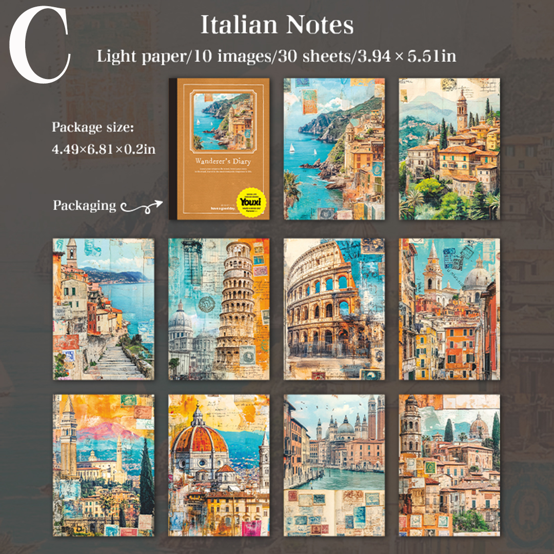 Wanderer's Diary Scrapbooking Paper
