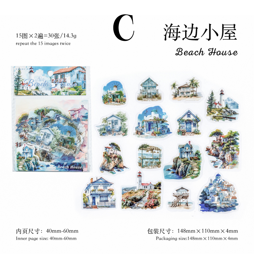 Forest Hut Nature Series PET Sticker