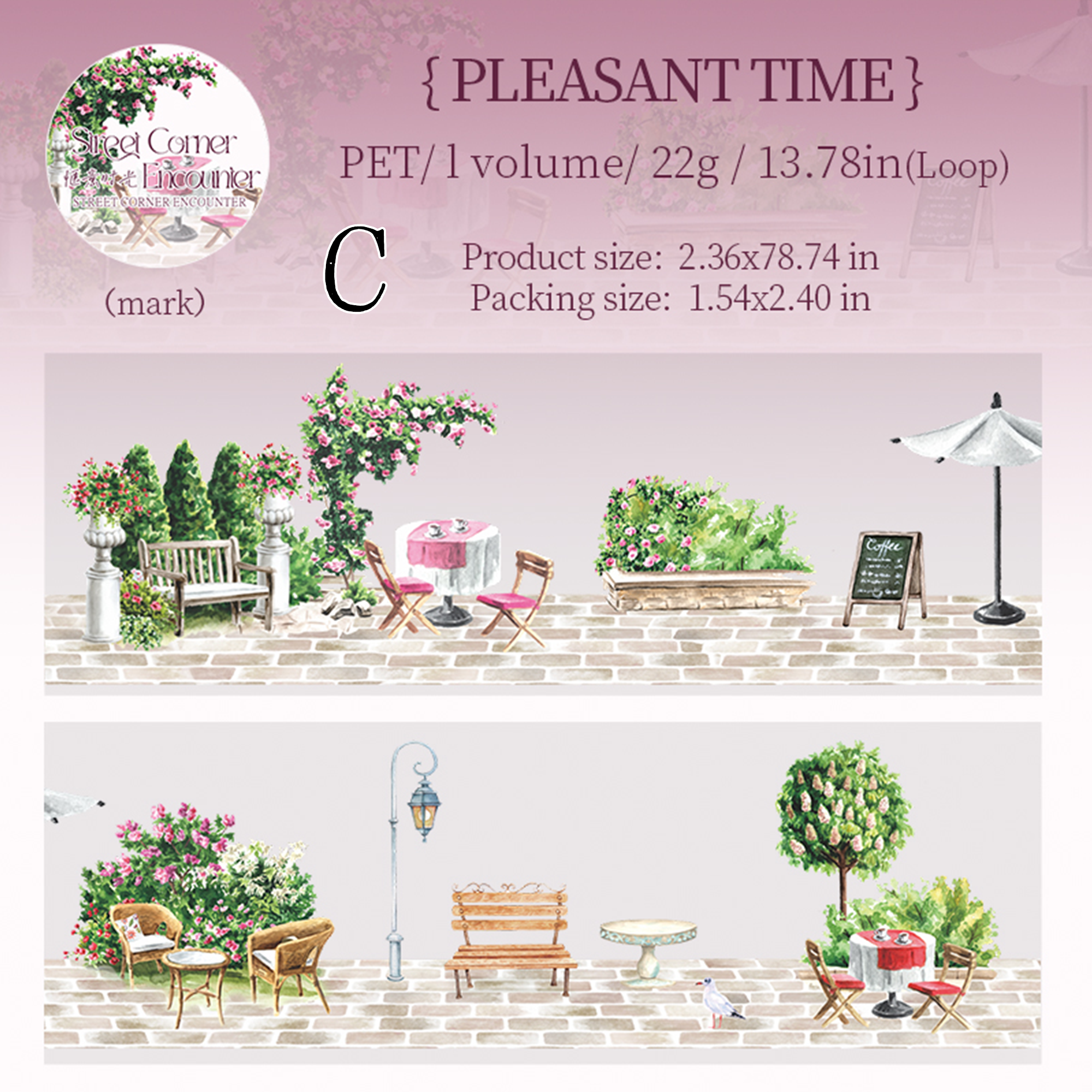 Corner Encounter PET Tape