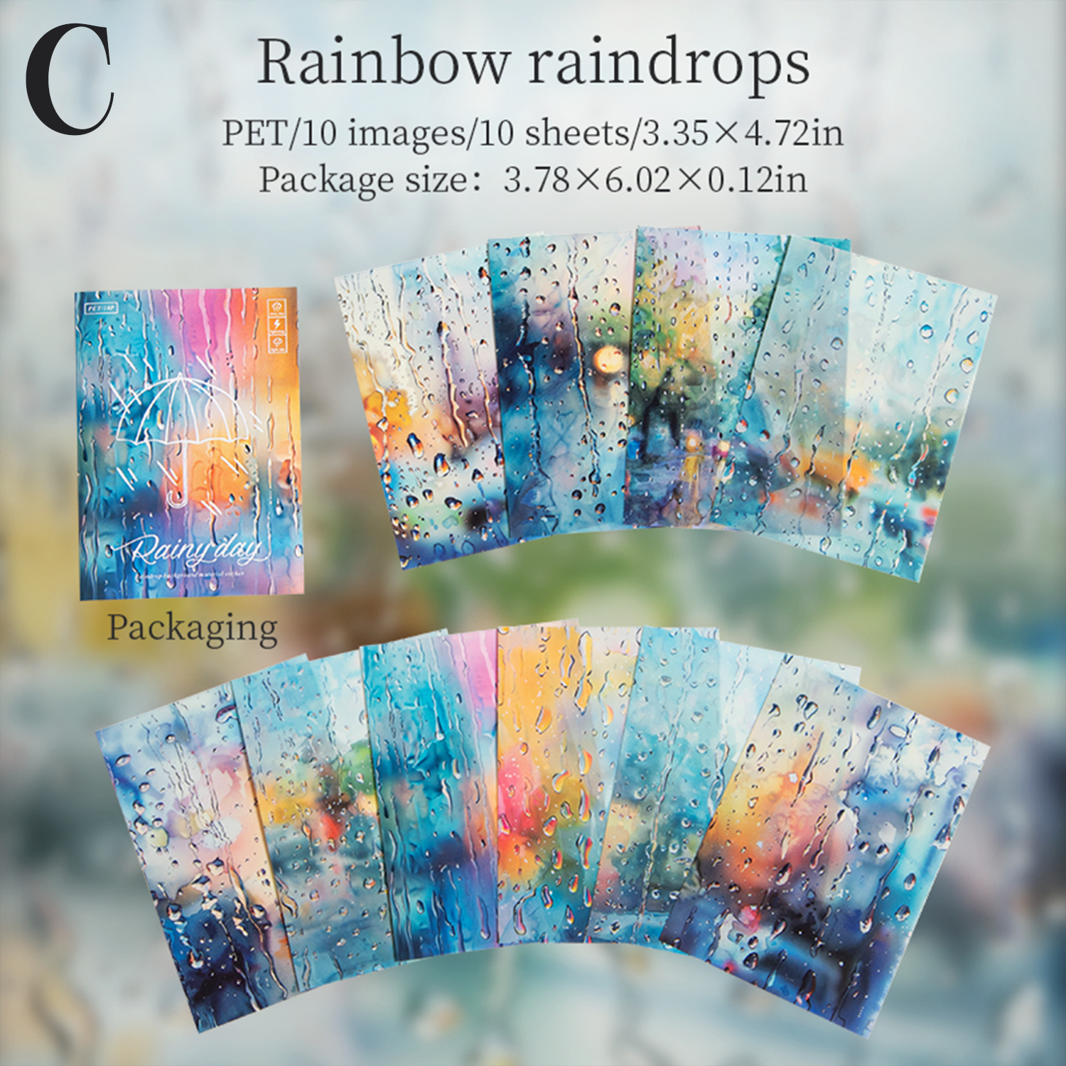 Rainy Day PET Sticker