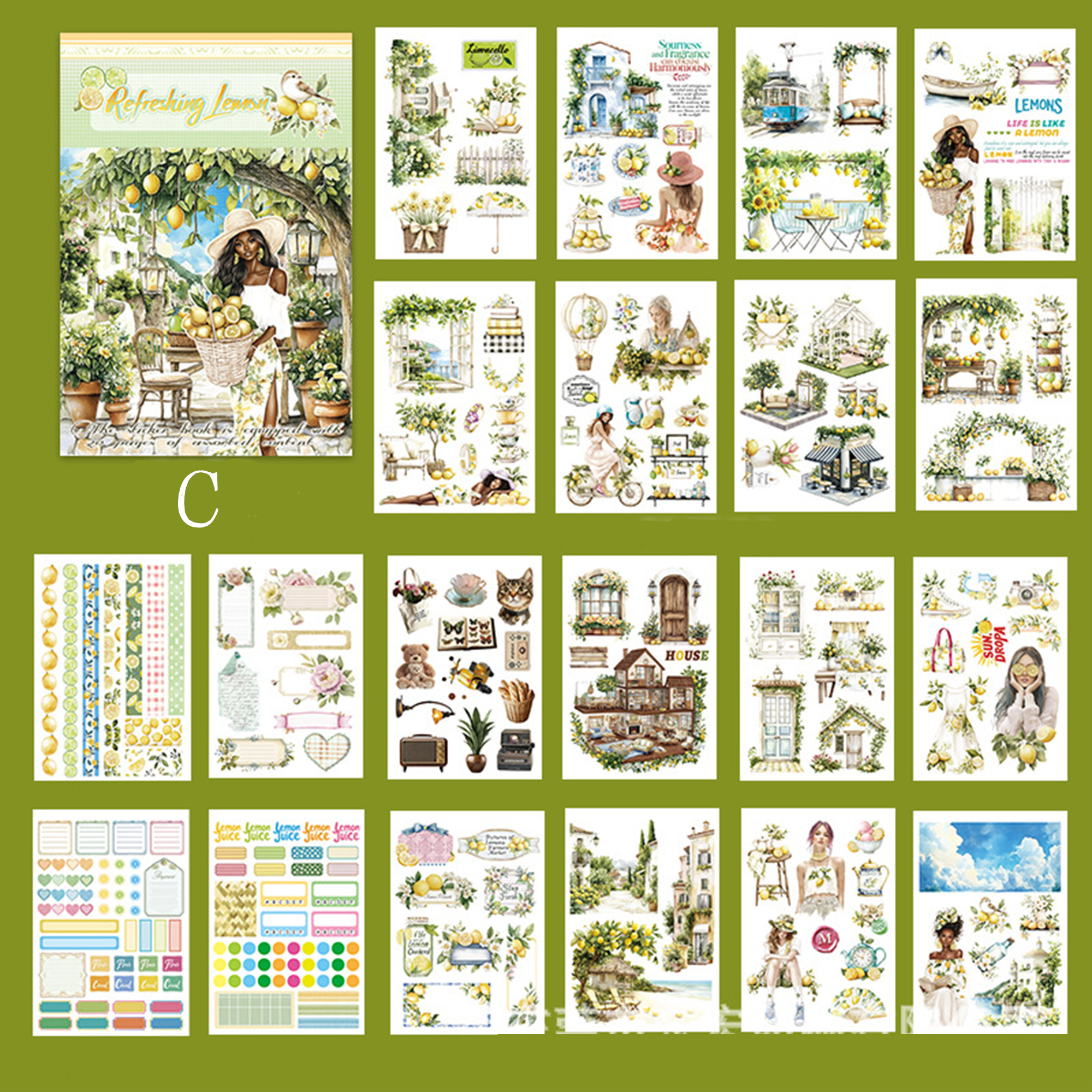 Vintage Sticker Book Vol.18