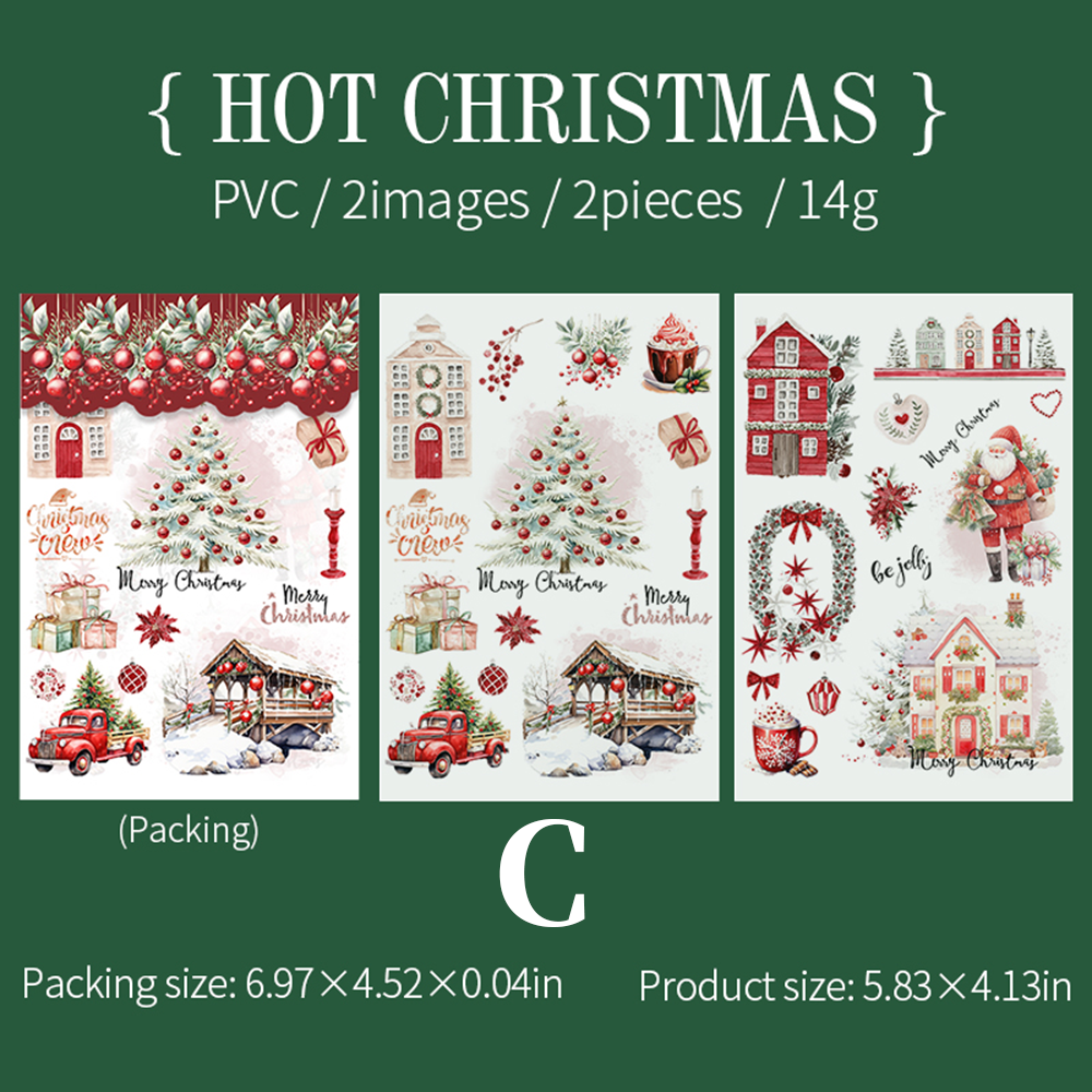 Christmas Party Transfer Stickers