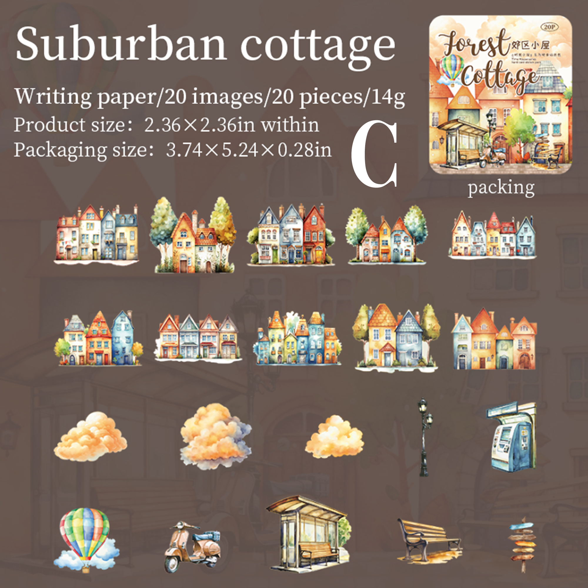 Time Cabin Paper Sticker