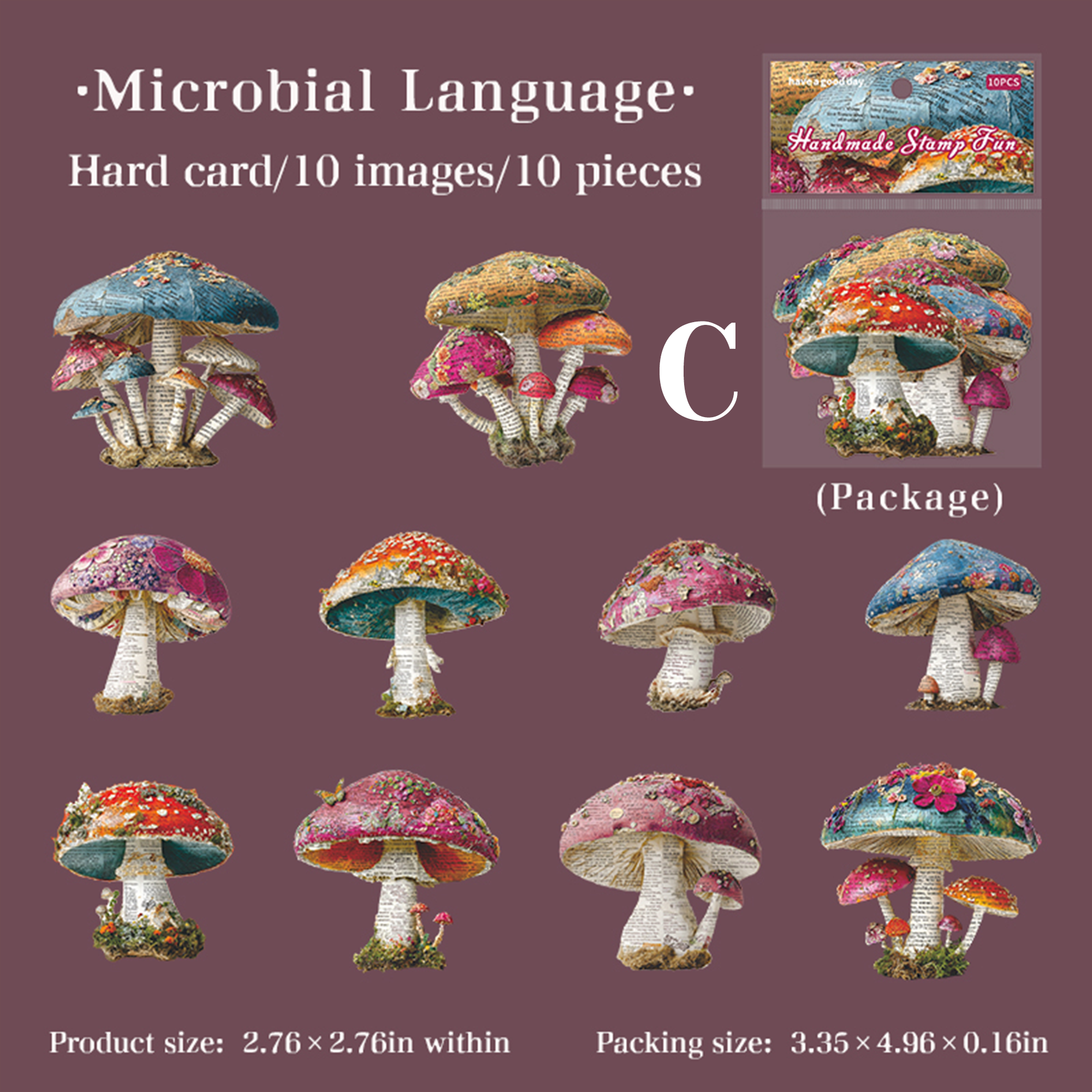 Vintage Garden Hard Card Sticker