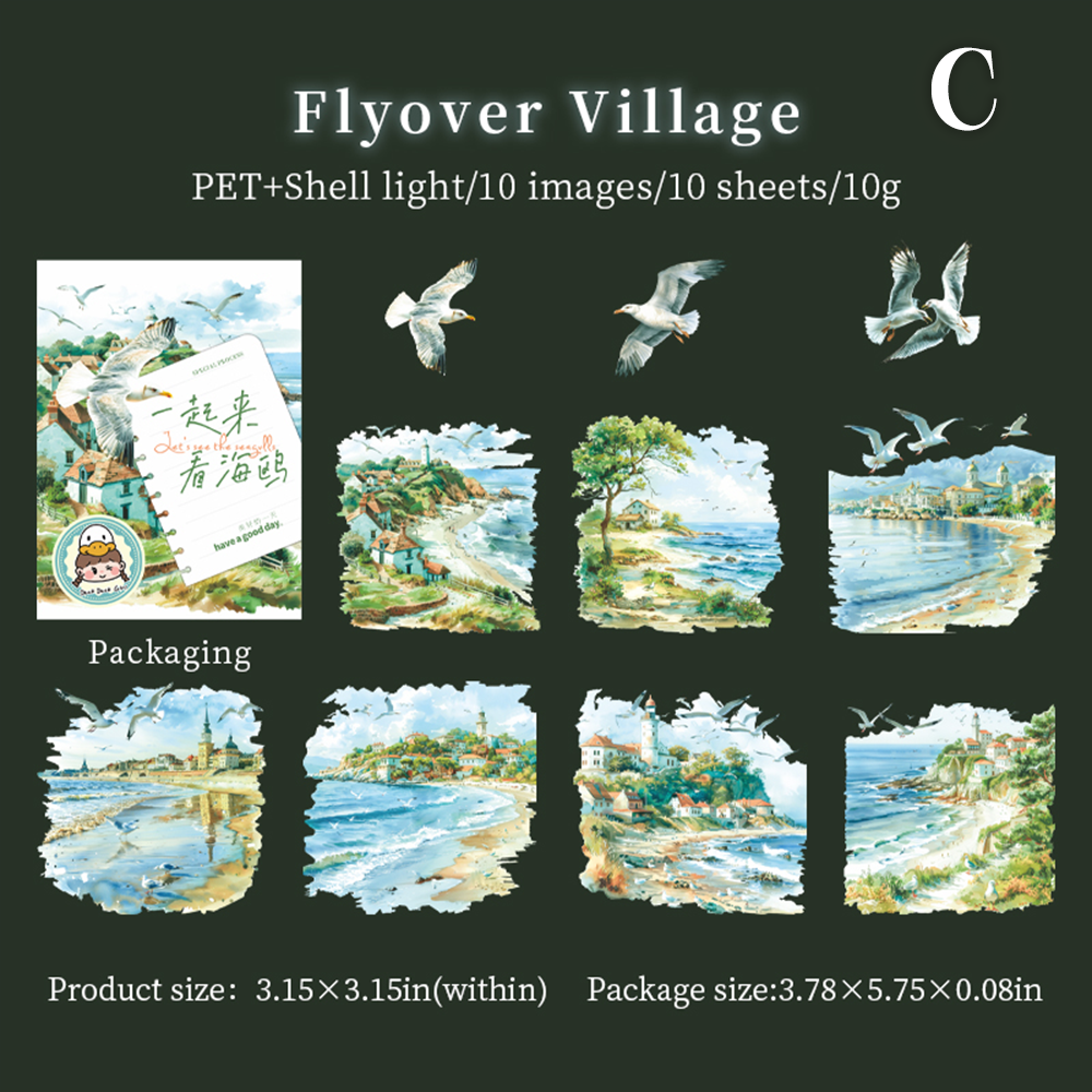 Let's See the Seagulls PET Sticker