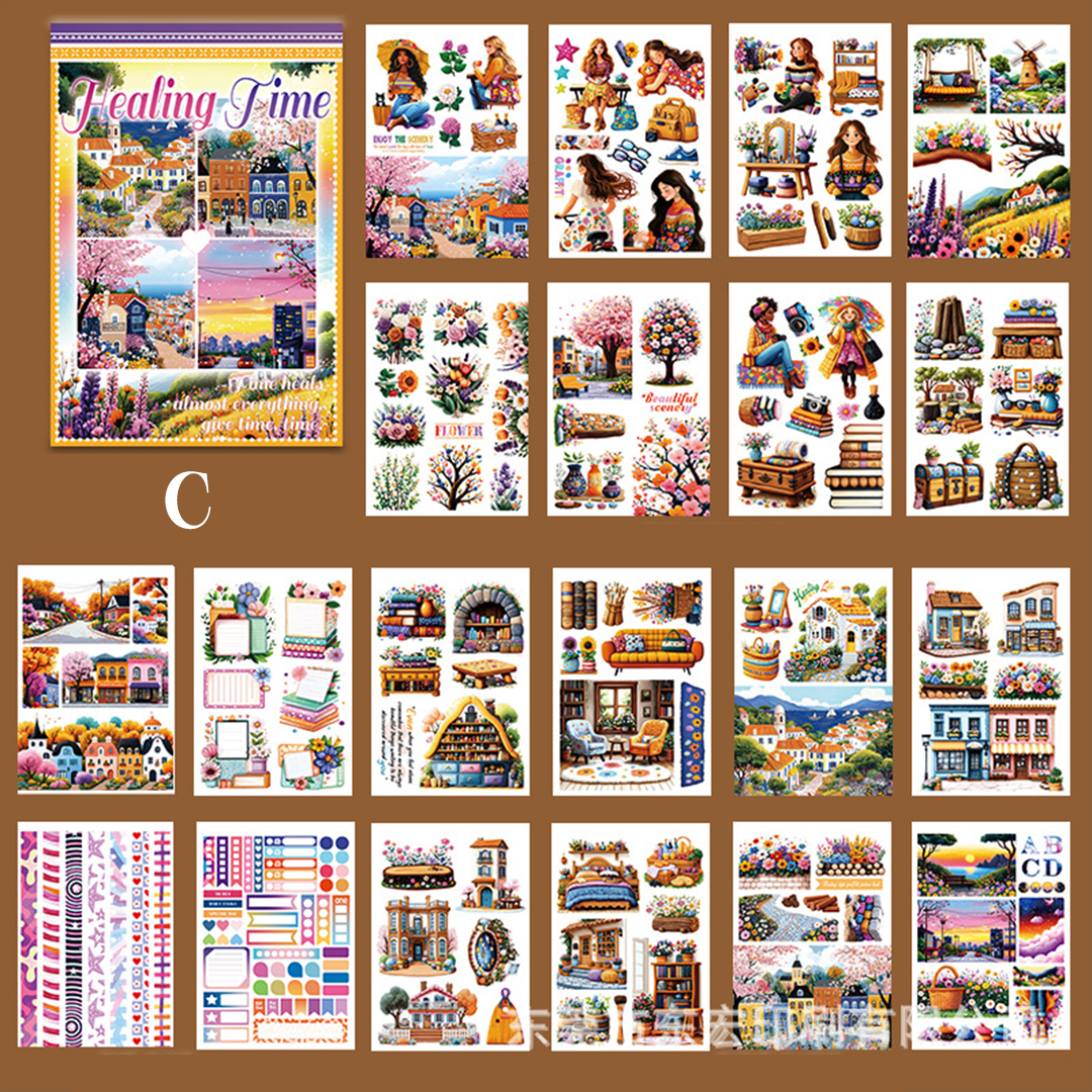 Vintage Sticker Book Vol.17