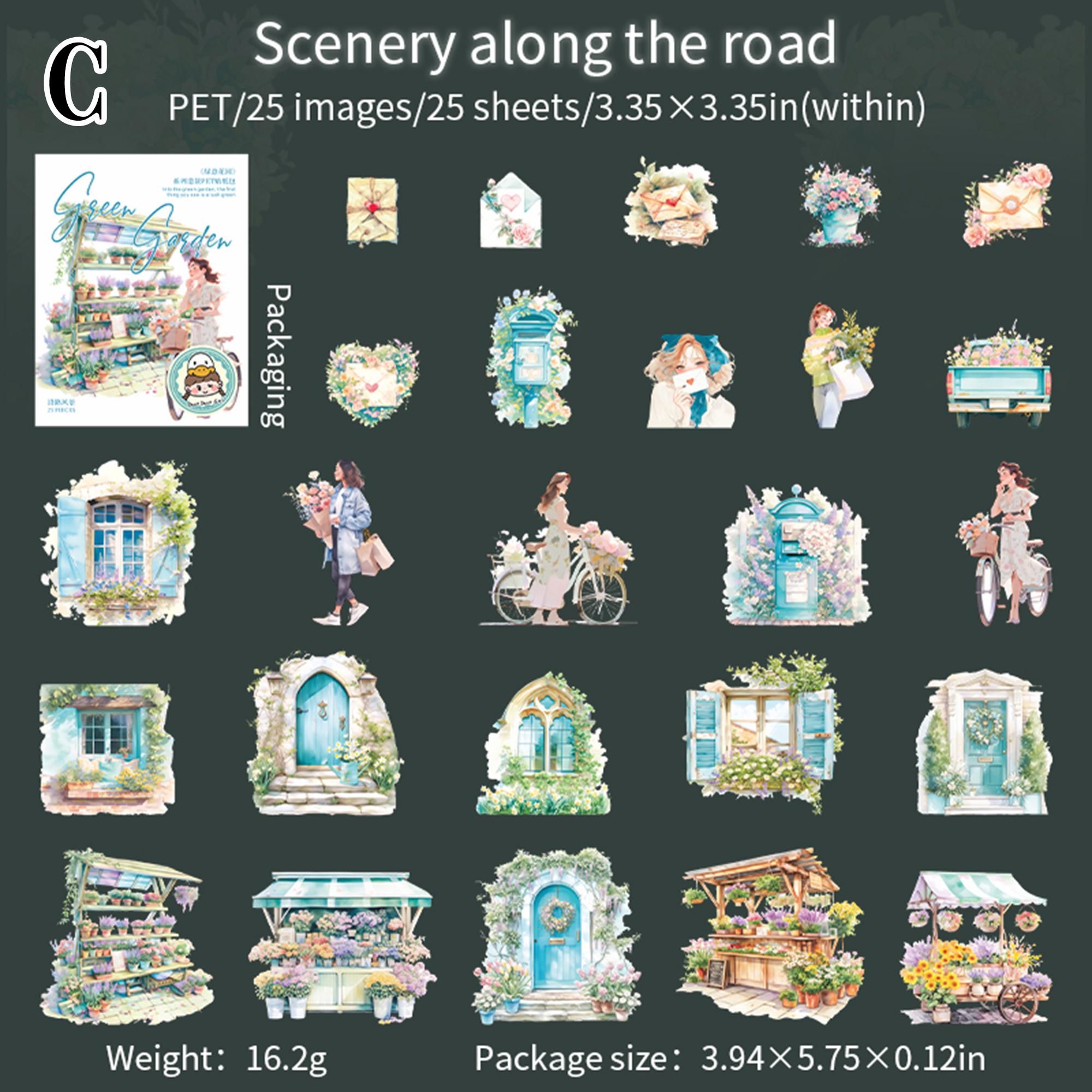 Green Garden PET Sticker